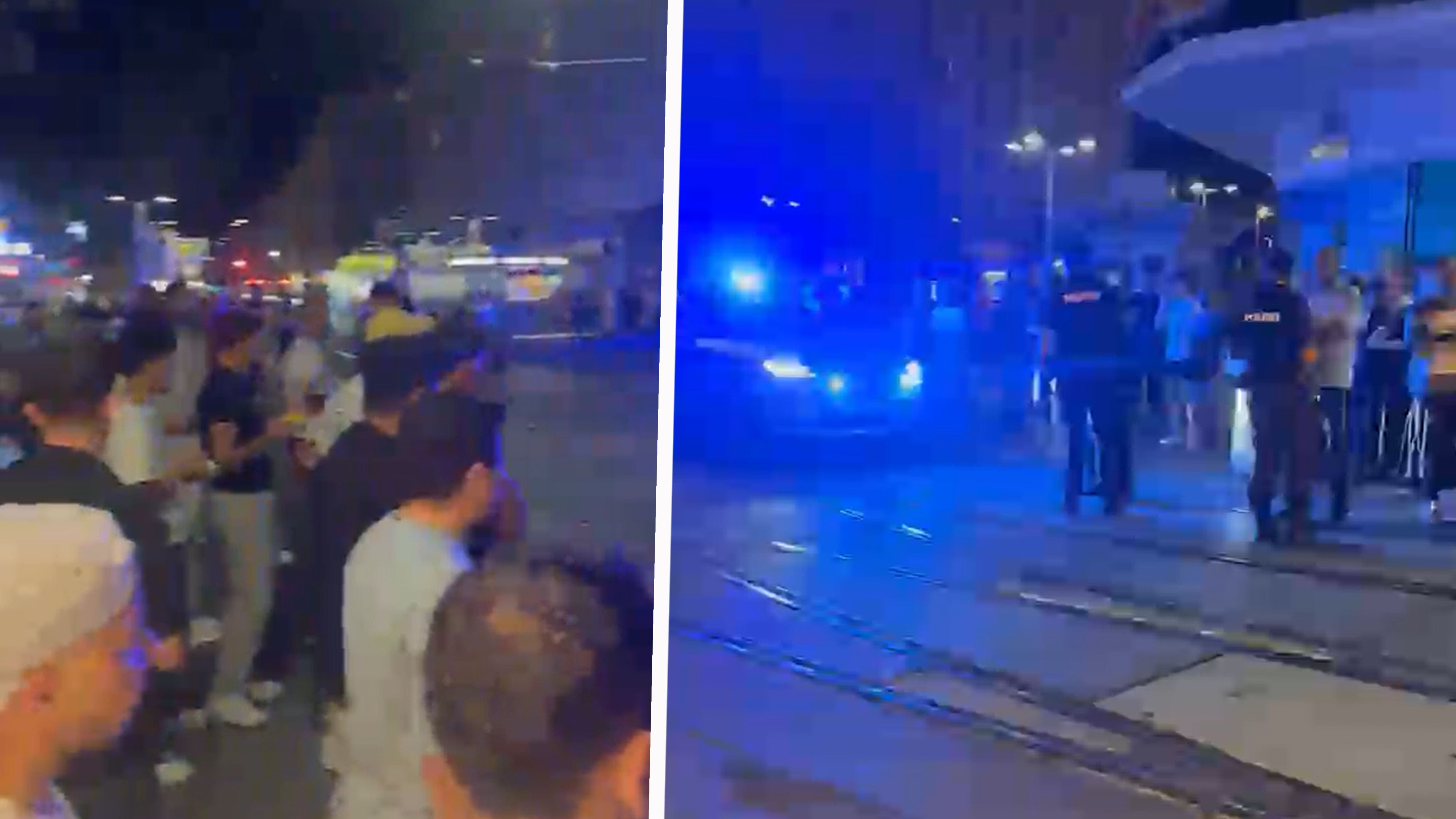 Dutzende Augenzeugen und Schaulustige verfolgten den Einsatz der Berufsrettung und Polizei hautnah mit.