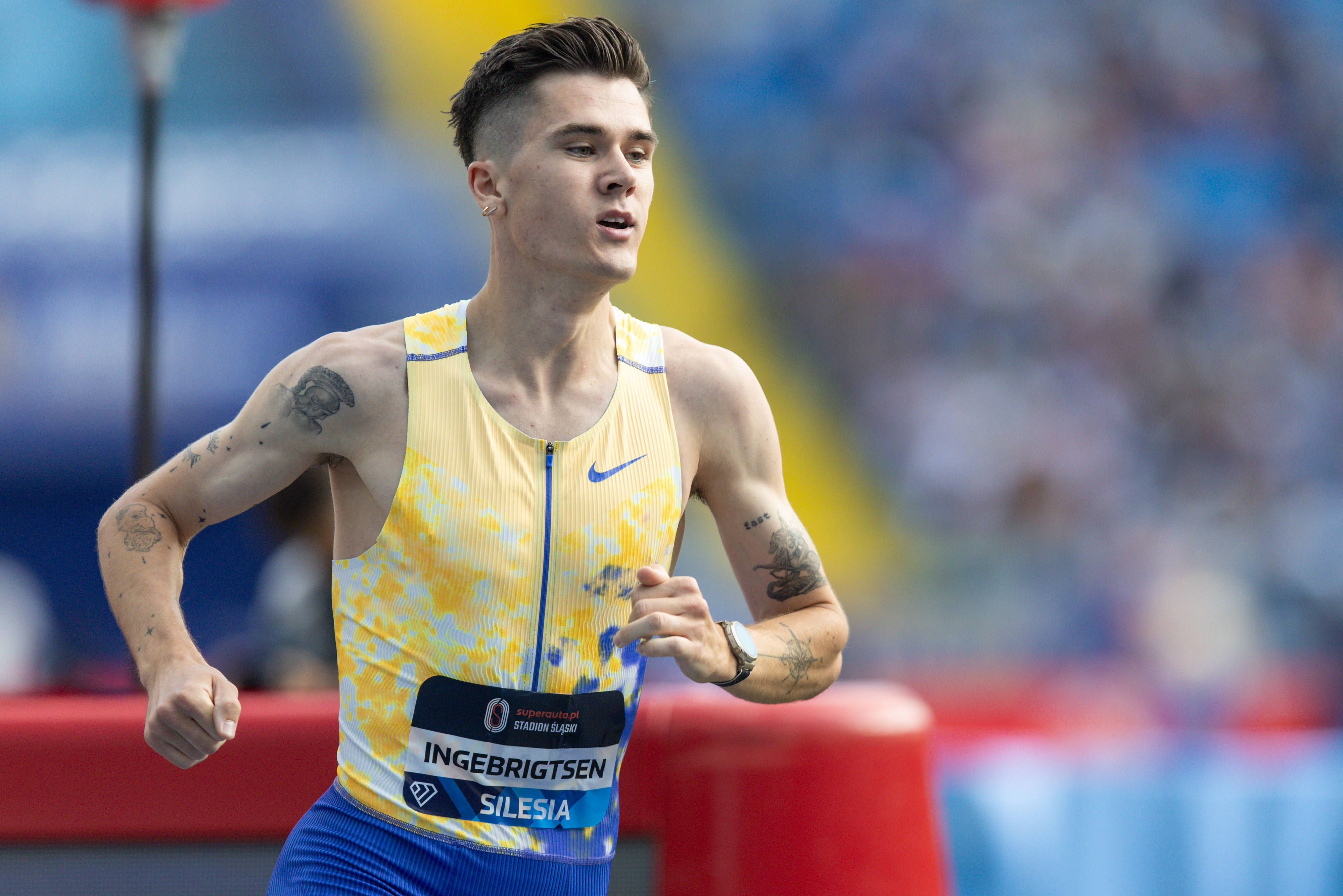 Jakob Ingebrigtsen bei der Diamond League. 