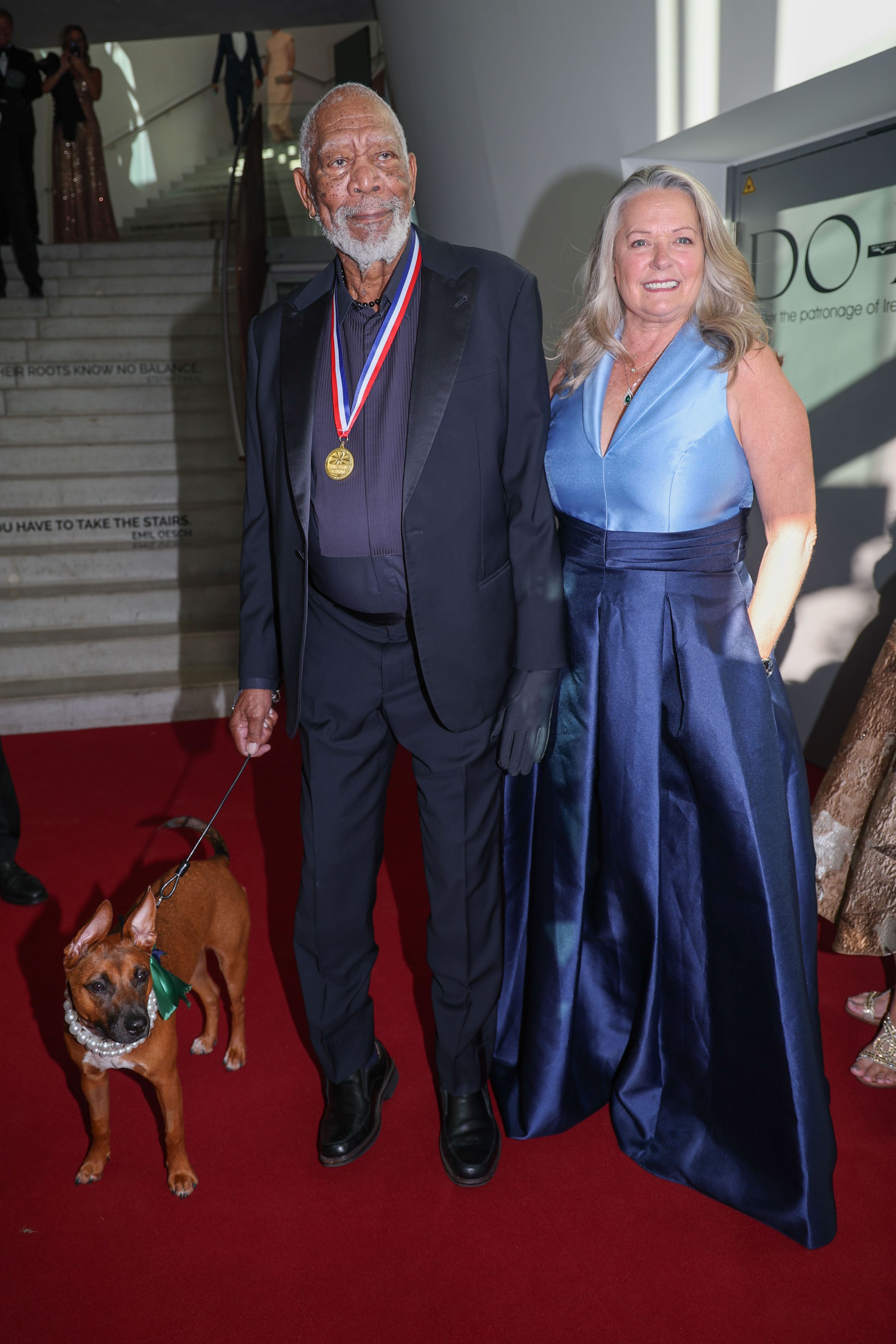Morgan Freeman mit Lebensgefährtin Linda Keena