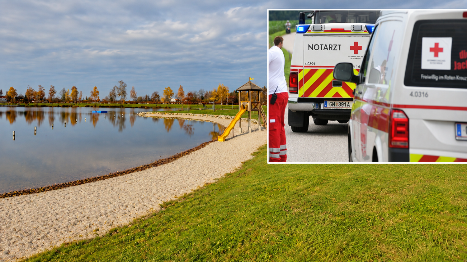 Die alarmierten Helfer konnten am Wildenauer Badesee (Bez. Braunau) nichts mehr tun. (Symbolbild)