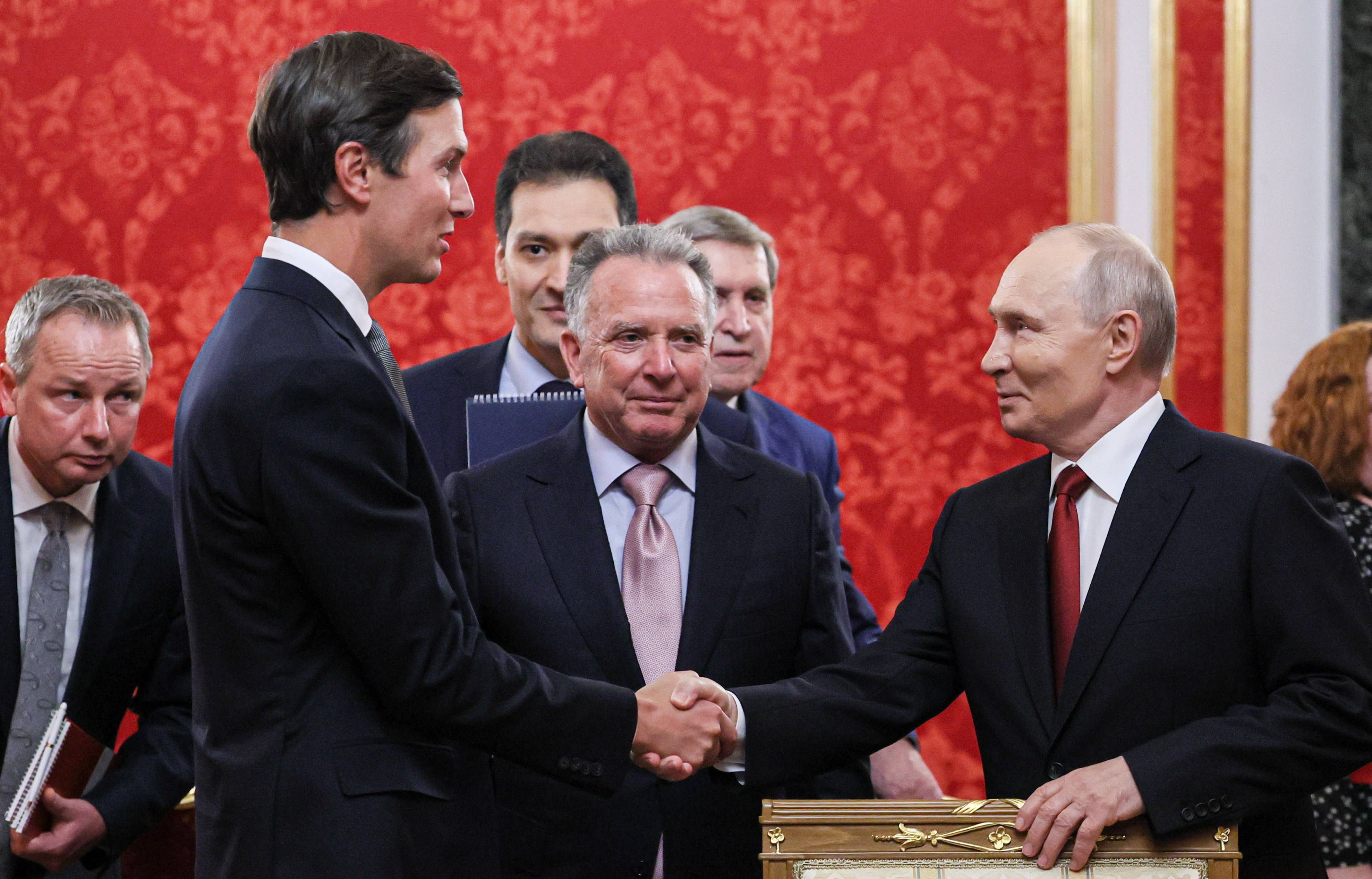 Moskau, 5. September: Trump-Schwiegersohn Jared Kushner und US-Sonderbeauftragter Steve Witkoff treffen den russischen Präsidenten Wladimir Putin im Kreml.