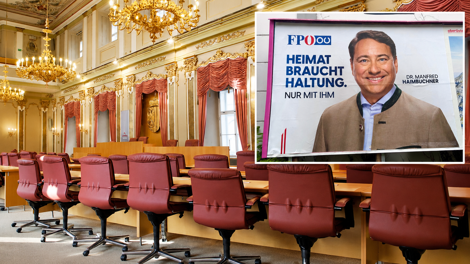 In rund einem Jahr wird ein neuer OÖ-Landtag gewählt. Manfred Haimbuchner (FPÖ) spitzt auf den LH-Sessel.