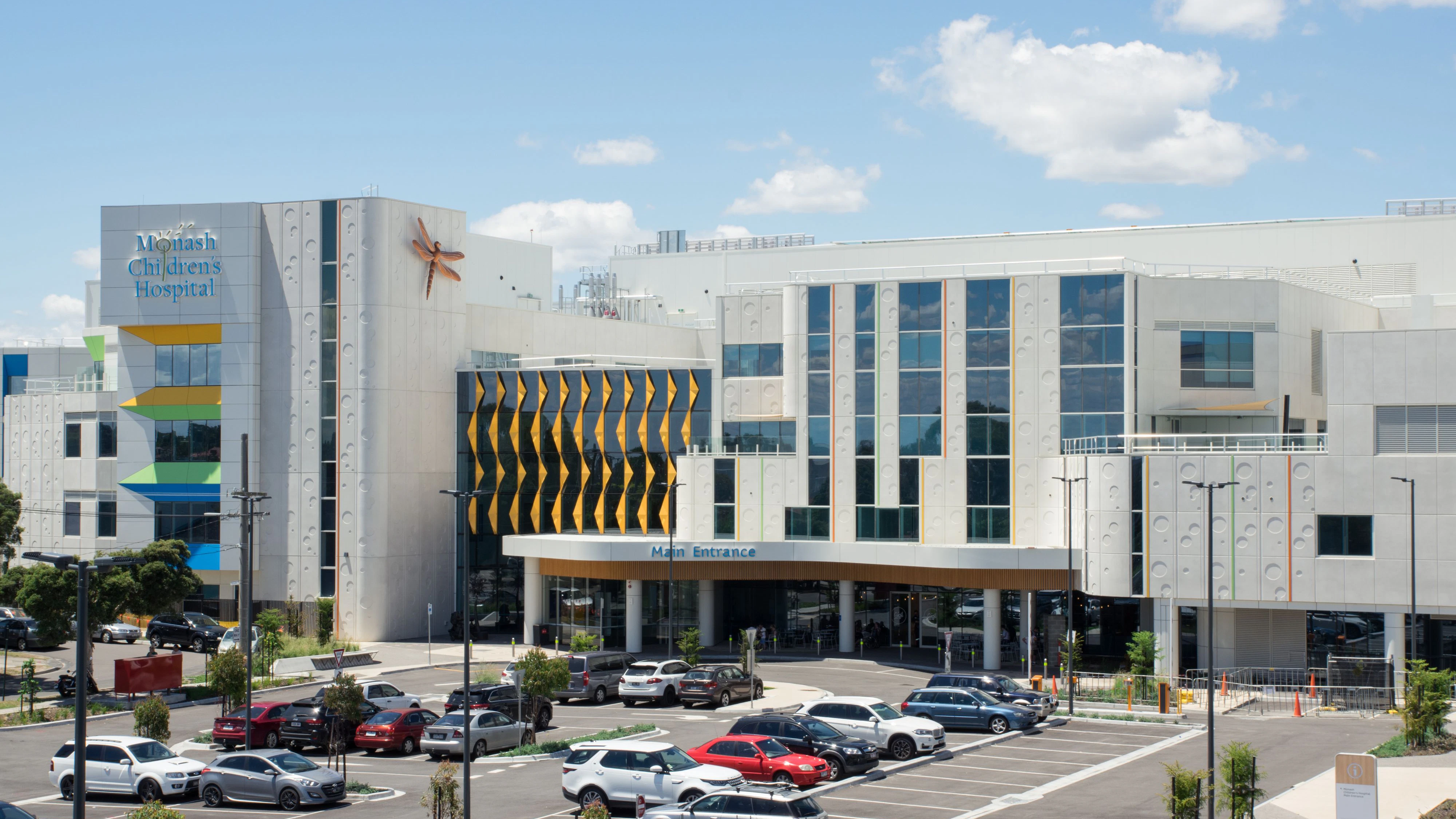 Monash Children`s Hospital specialist paediatric hospital in Clayton, Melbourne, Melbourne, Australia - November 19, 2017: Monash Children`s Hospital is a public specialist paediatric hospital in Clayton. It opened in 2017.