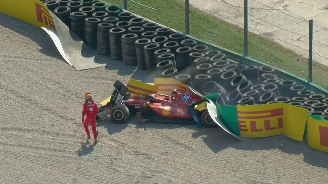 Charles Leclerc schrottet seinen Ferrari