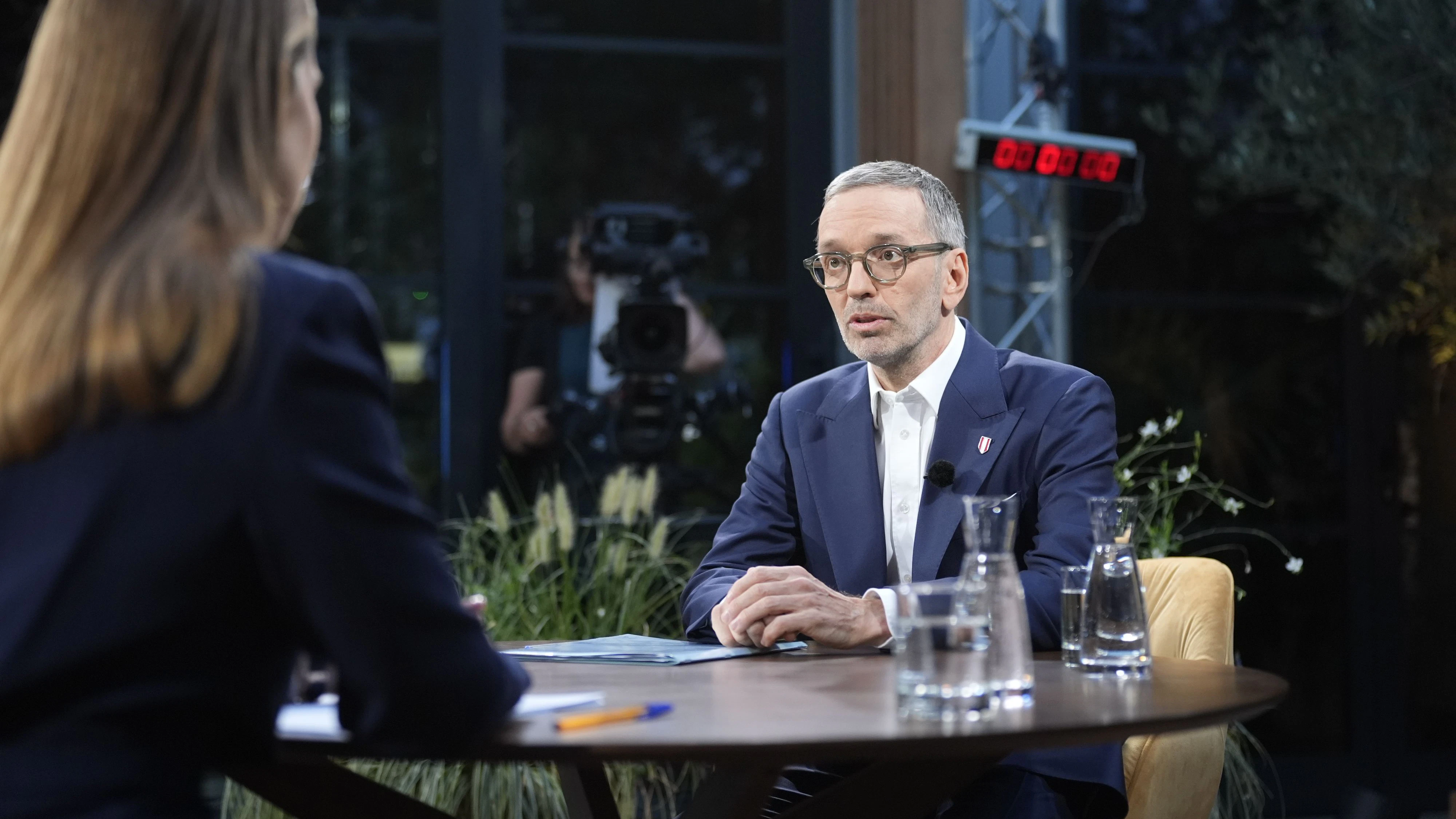 FPÖ-Chef Herbert Kickl machte am 7. September den Abschluss der ORF-Sommergespräche mit den Obmännern und -frauen der fünf Parlamentsparteien.