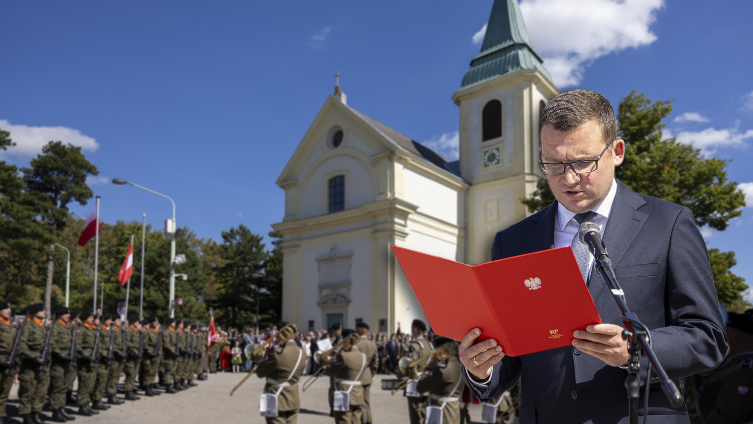 Bei den Feierlichkeiten am Kahlenberg verlas Kabinettschef Paweł Szefernaker einen Brief des polnischen Präsidenten.