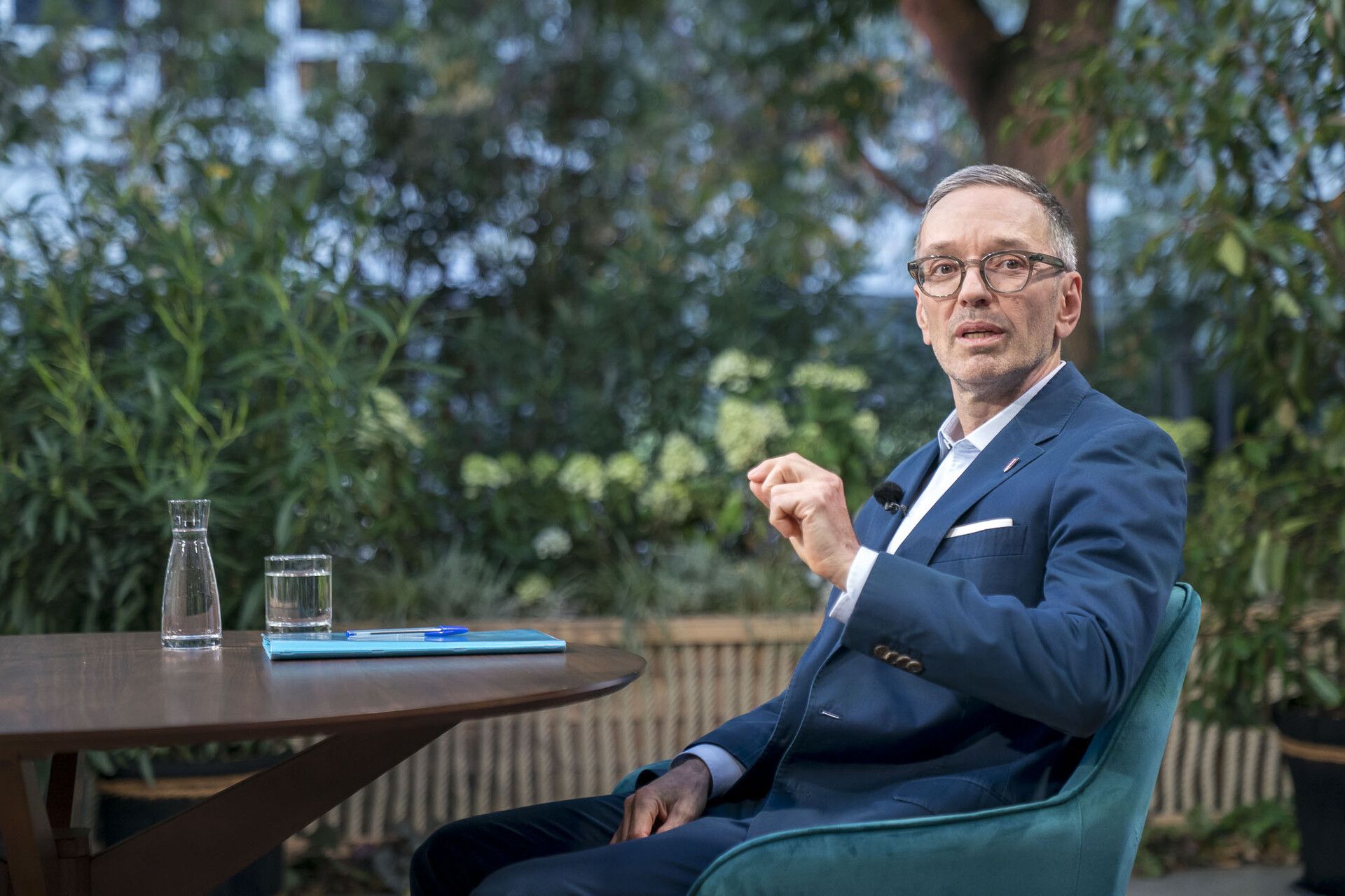 FPÖ-Chef Herbert Kickl vor dem ORF-Sommergespräch im Vorjahr