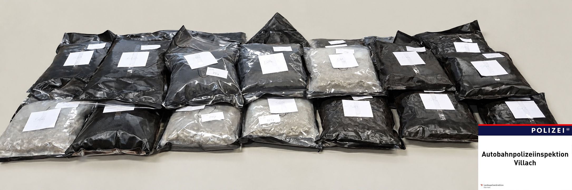 Das Suchtgift war in 20 Einzelpaketen in einer Kartonschachtel verpackt.