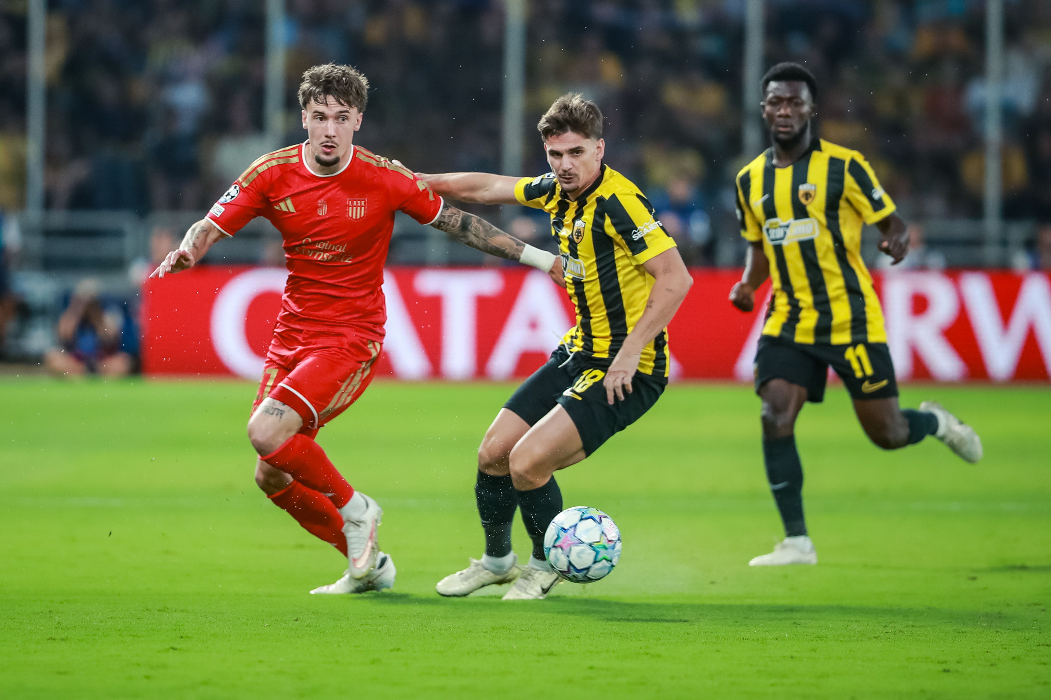 Der LASK im CL-Auftaktspiel gegen AEK Athen. 