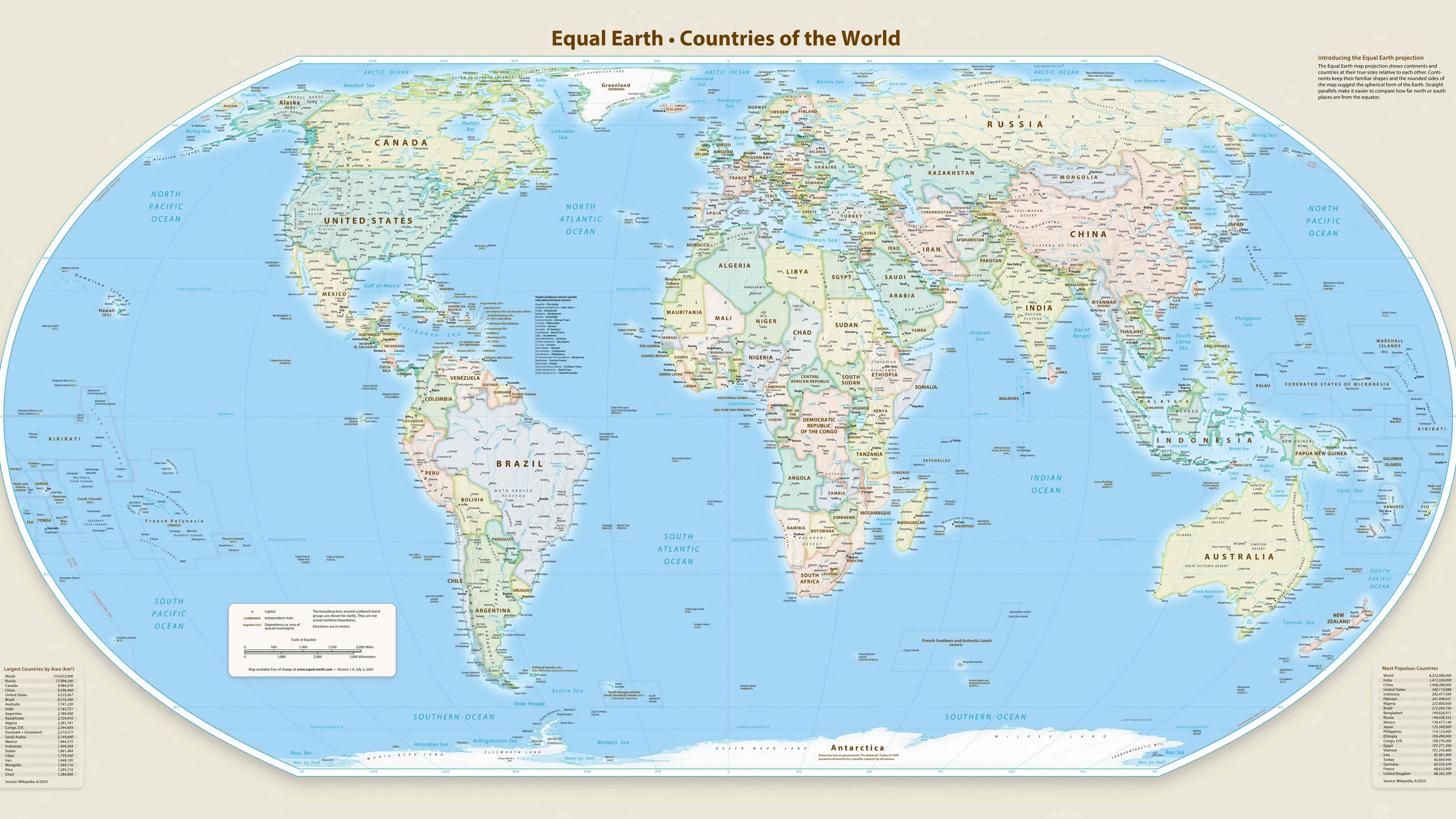 Eine neue Weltkarte soll zeigen, wie groß Afrika und andere Kontinente tatsächlich sind.