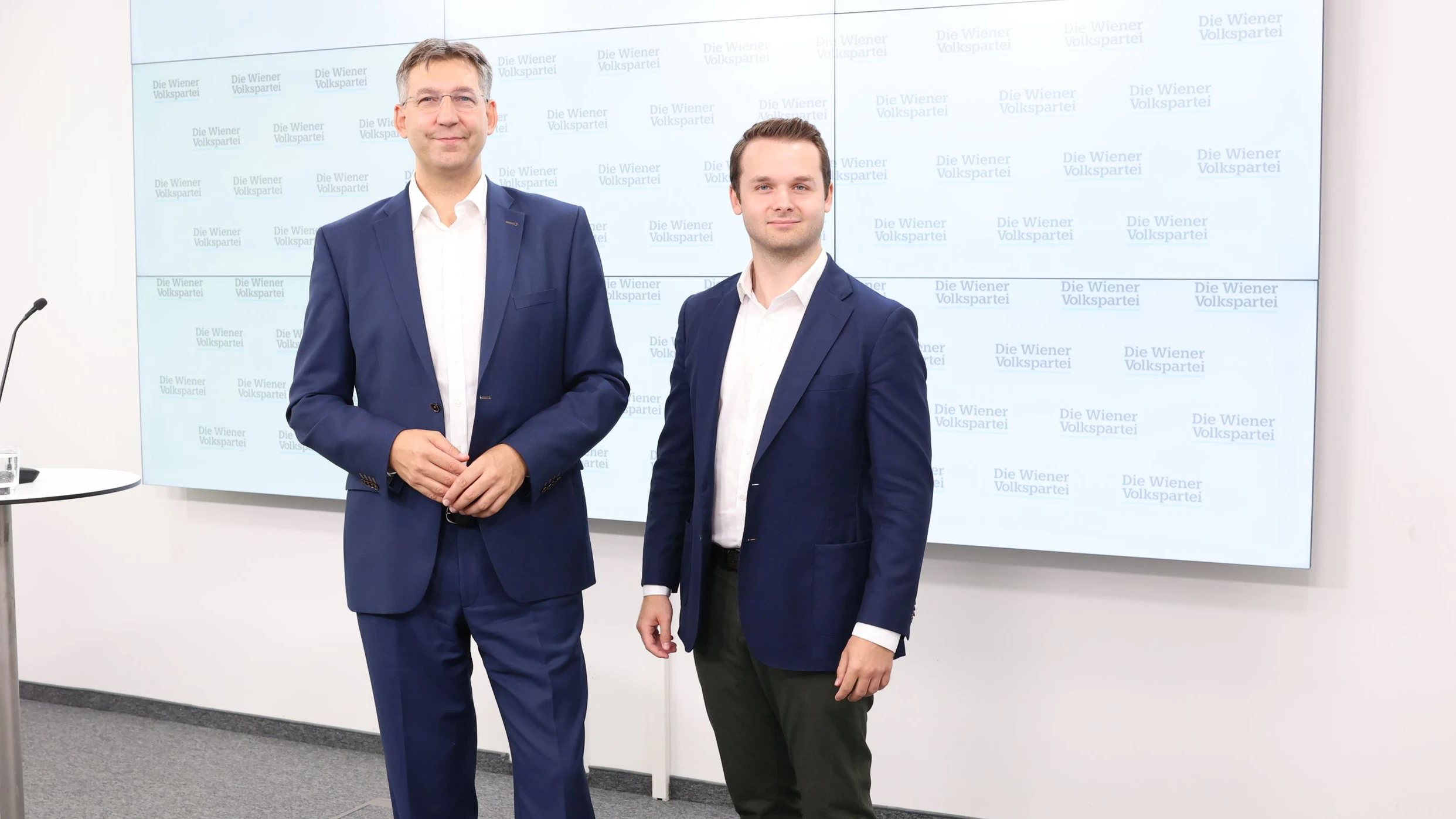 VP-Chef Markus Figl und Klubchef Harald Zierfuß (v.l.)