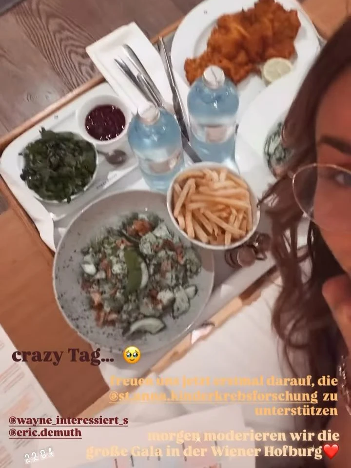 Sie zeigen auf Insta: Die Carpendales fanden im Arbeits-Stress offensichtlich keine Zeit fürs Essen.
