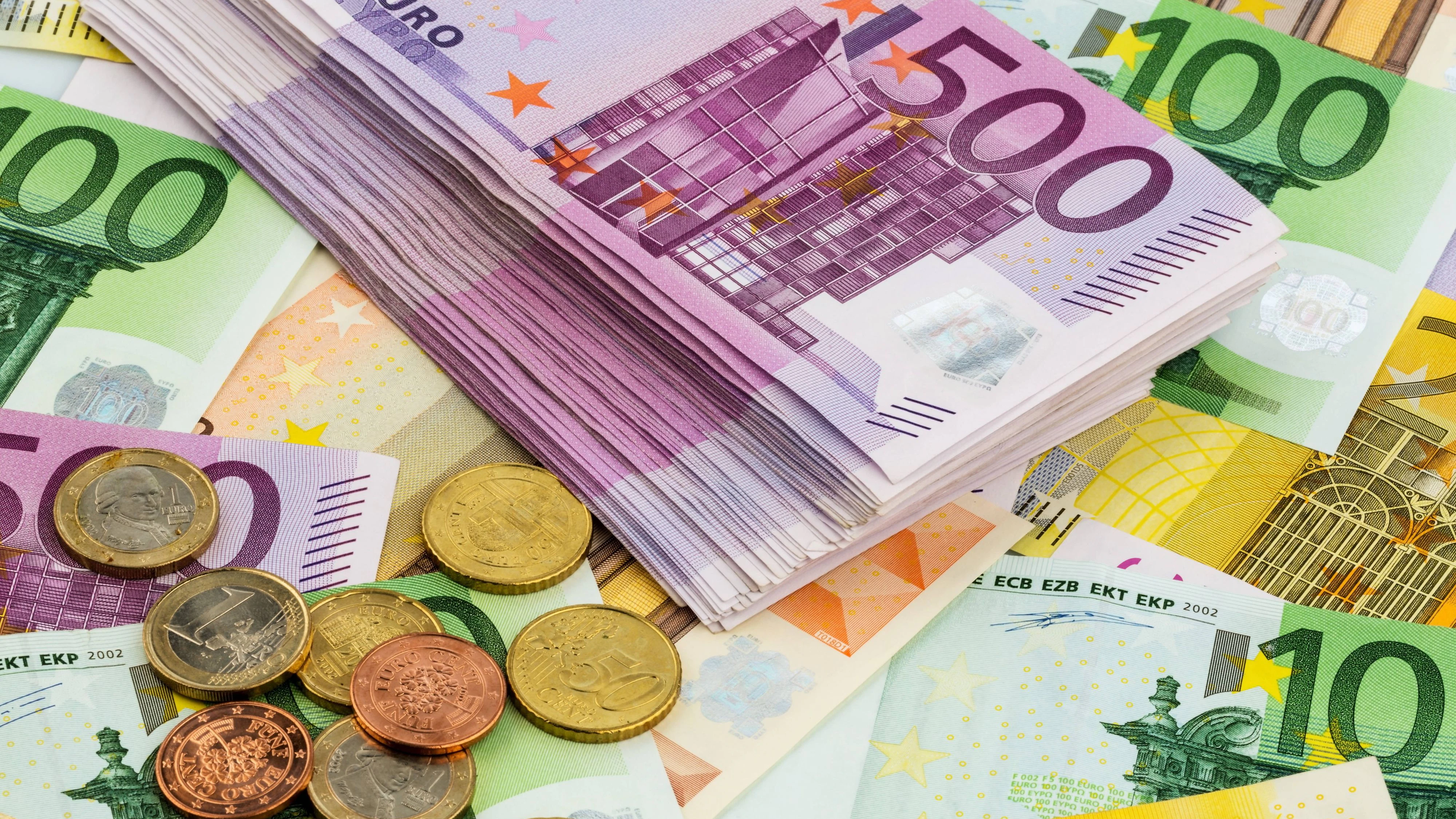 Viele verschiedene Euro-Geldscheine Viele verschiedene Euro Geldscheine. 