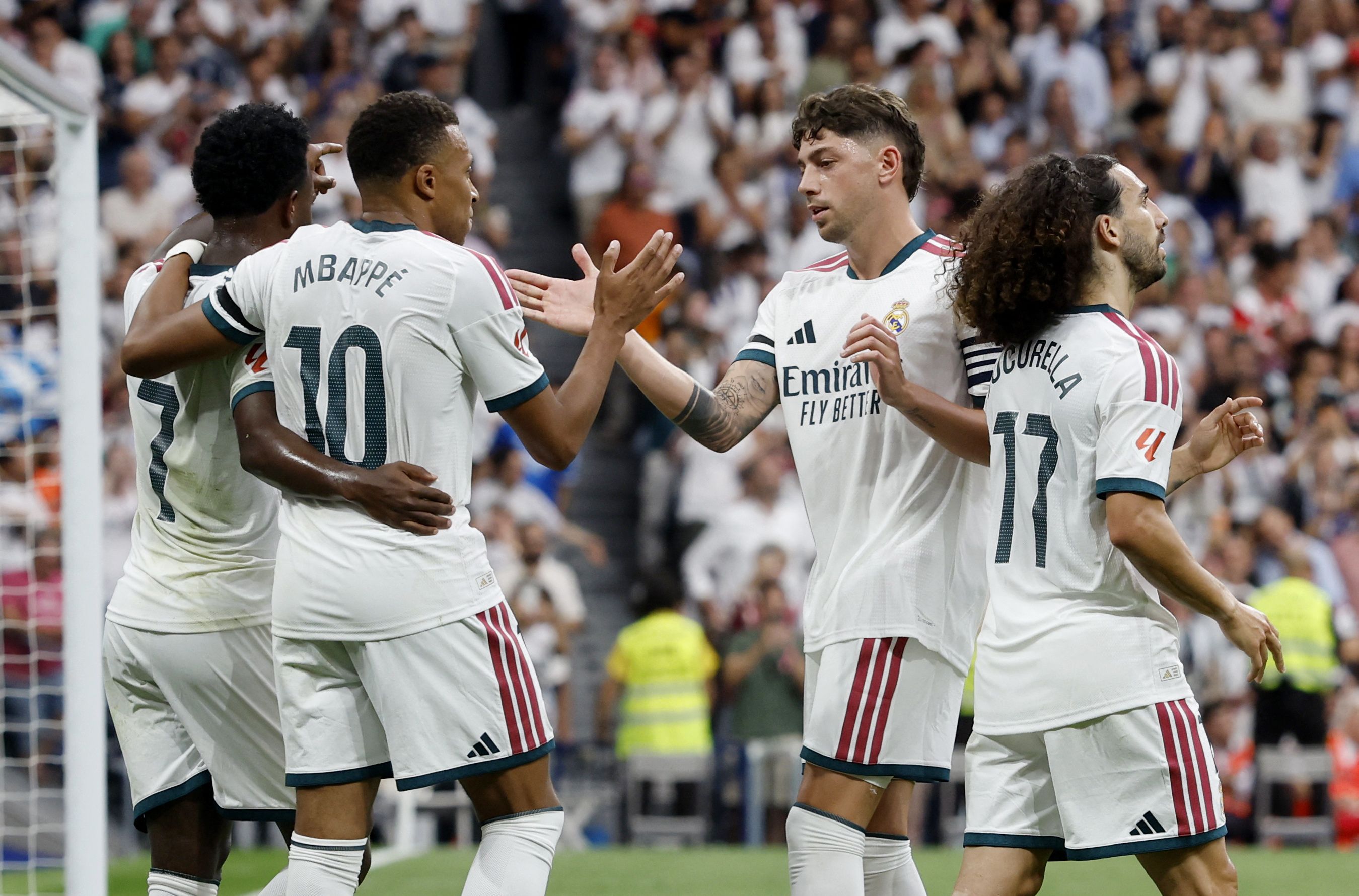 Real jubelt gegen Inter Mailand. 