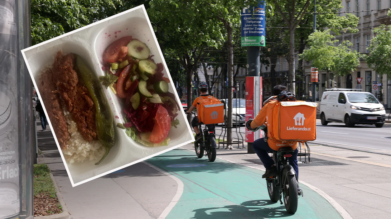 Der Wiener bestellte das Essen, es kam jedoch nie an.