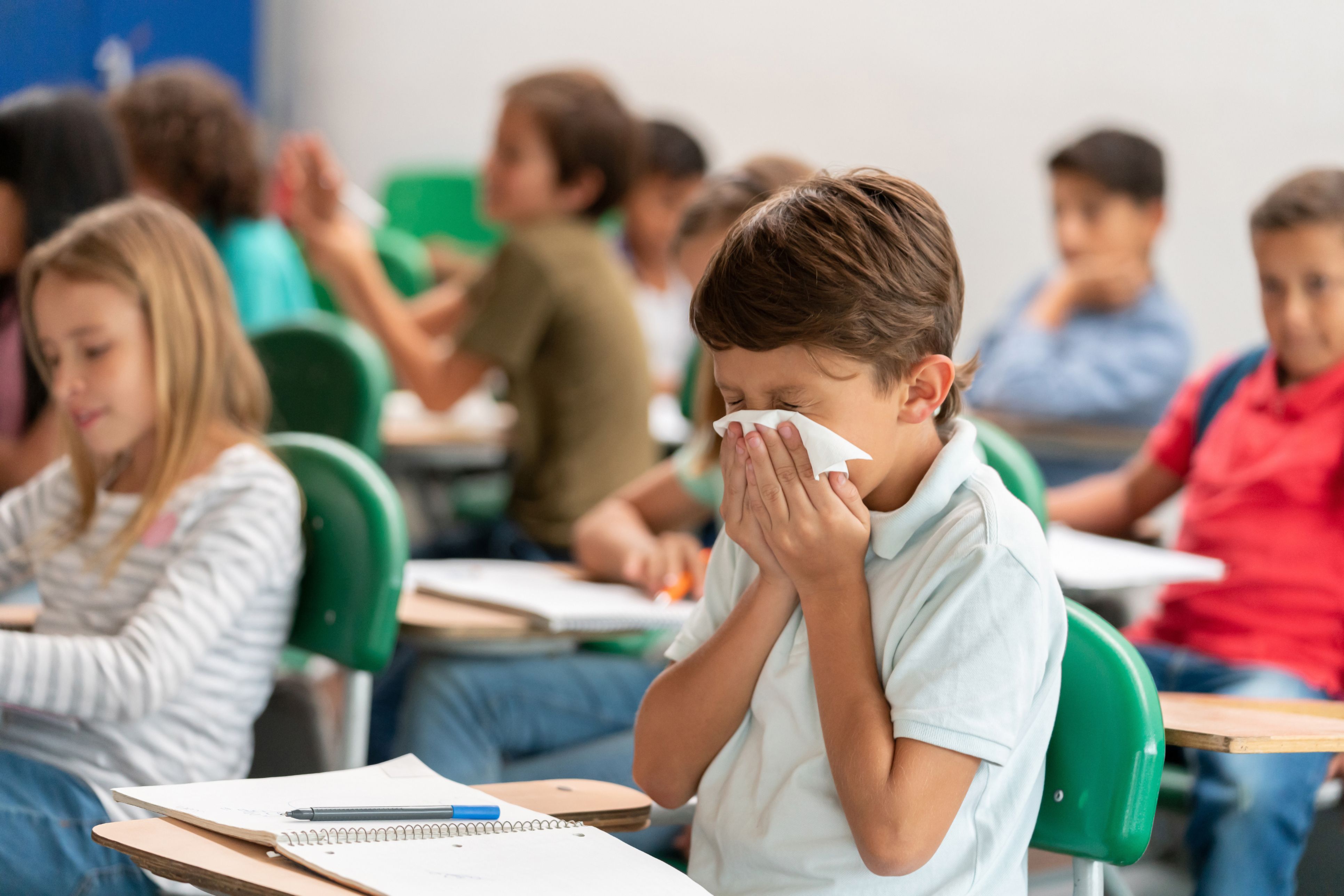 Kaum hat die Schule begonnen, läuft schon wieder die Nase.