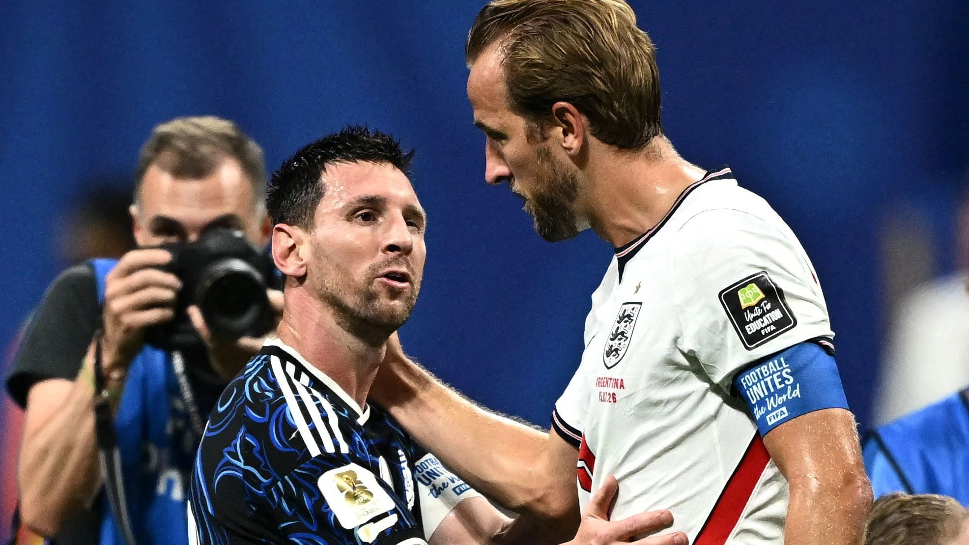 Lionel Messi und Harry Kane