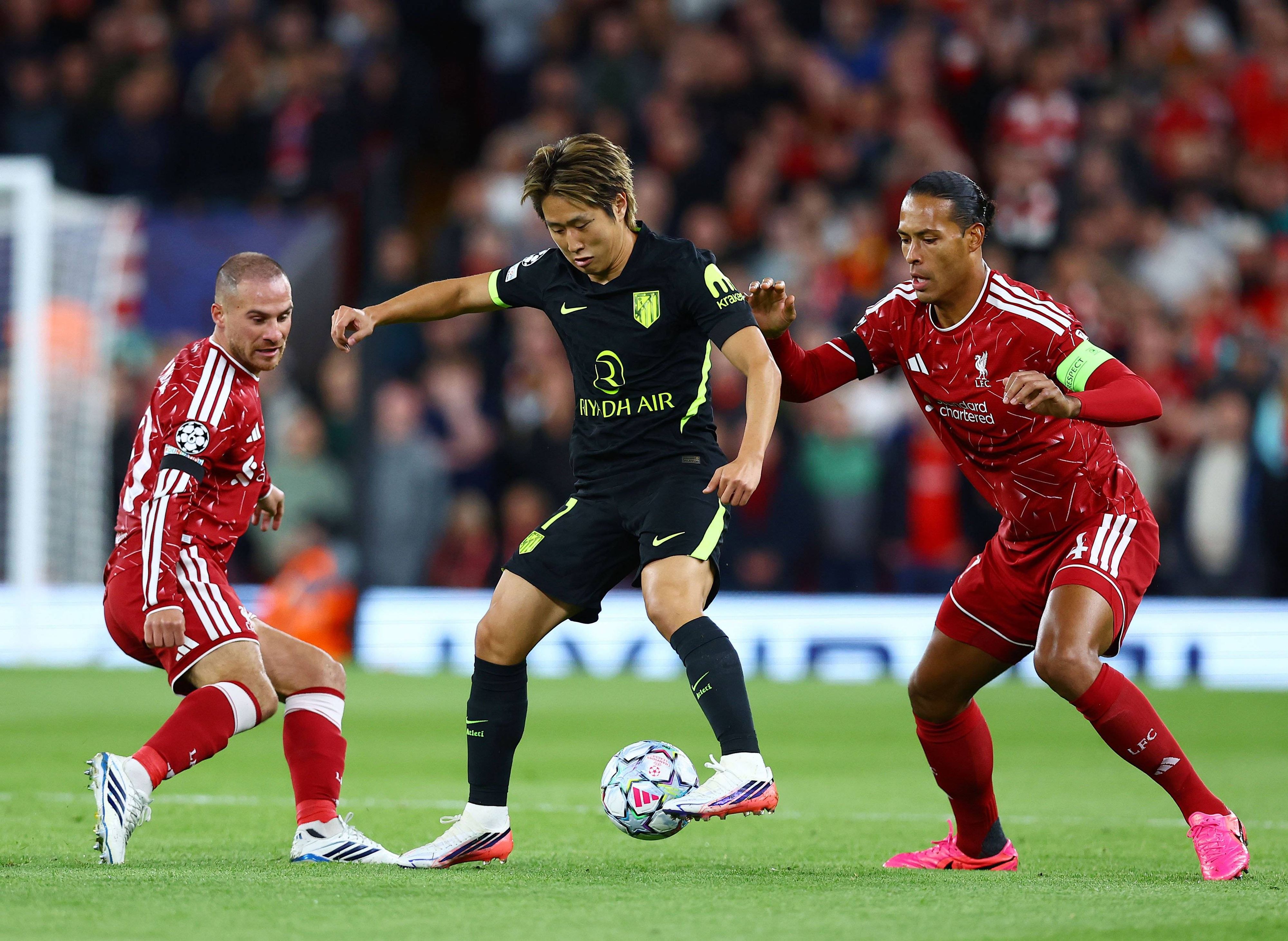 Atletico Madrid im Champions-League-Auftakt gegen Liverpool. 
