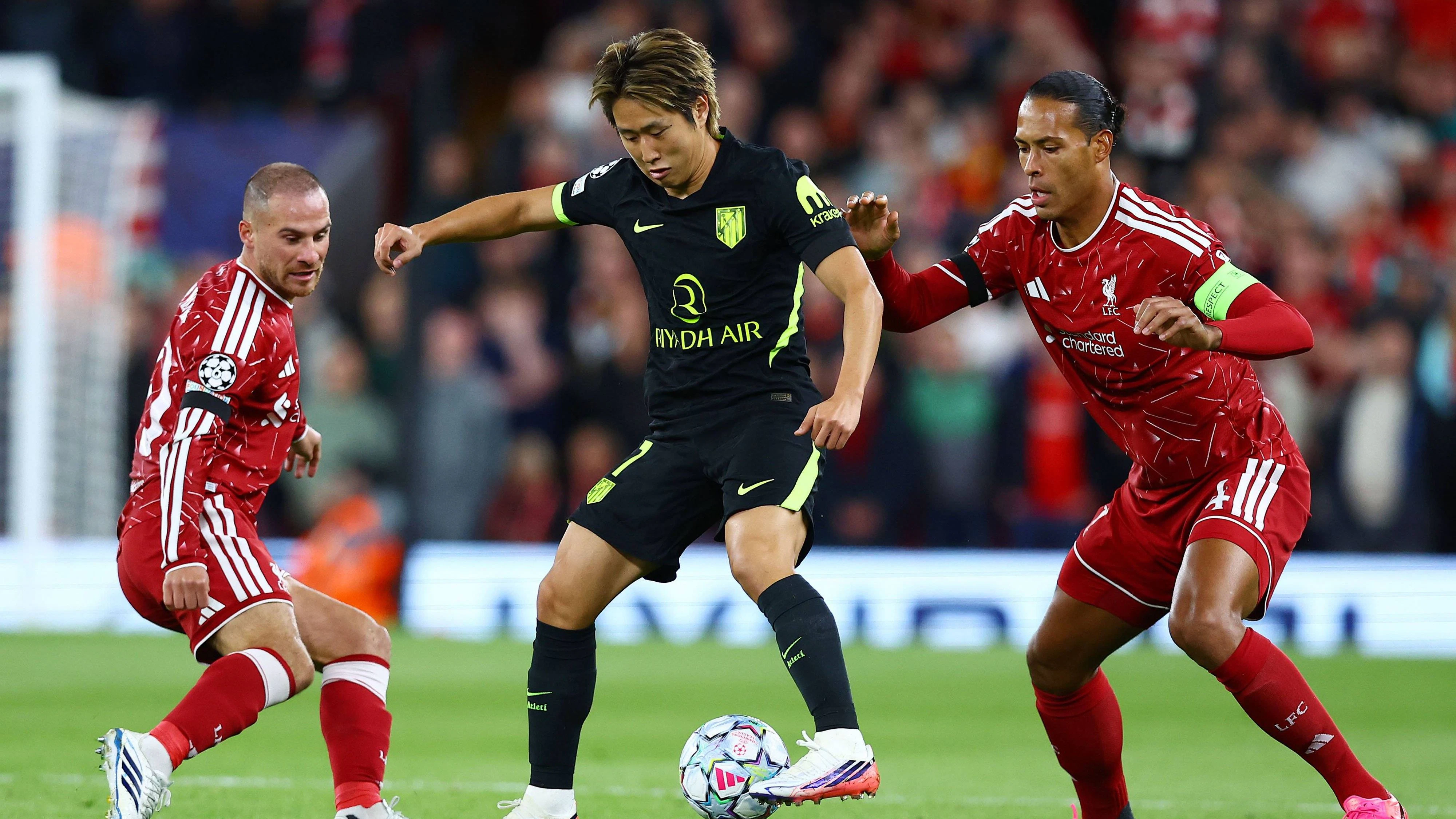 Atletico Madrid im Champions-League-Auftakt gegen Liverpool. 