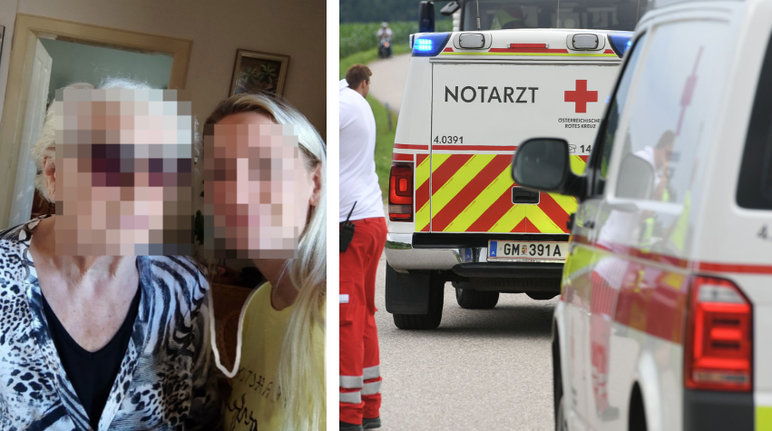 Victoria L.s Tante (l.) wurde von einem Notarzt für tot erklärt.