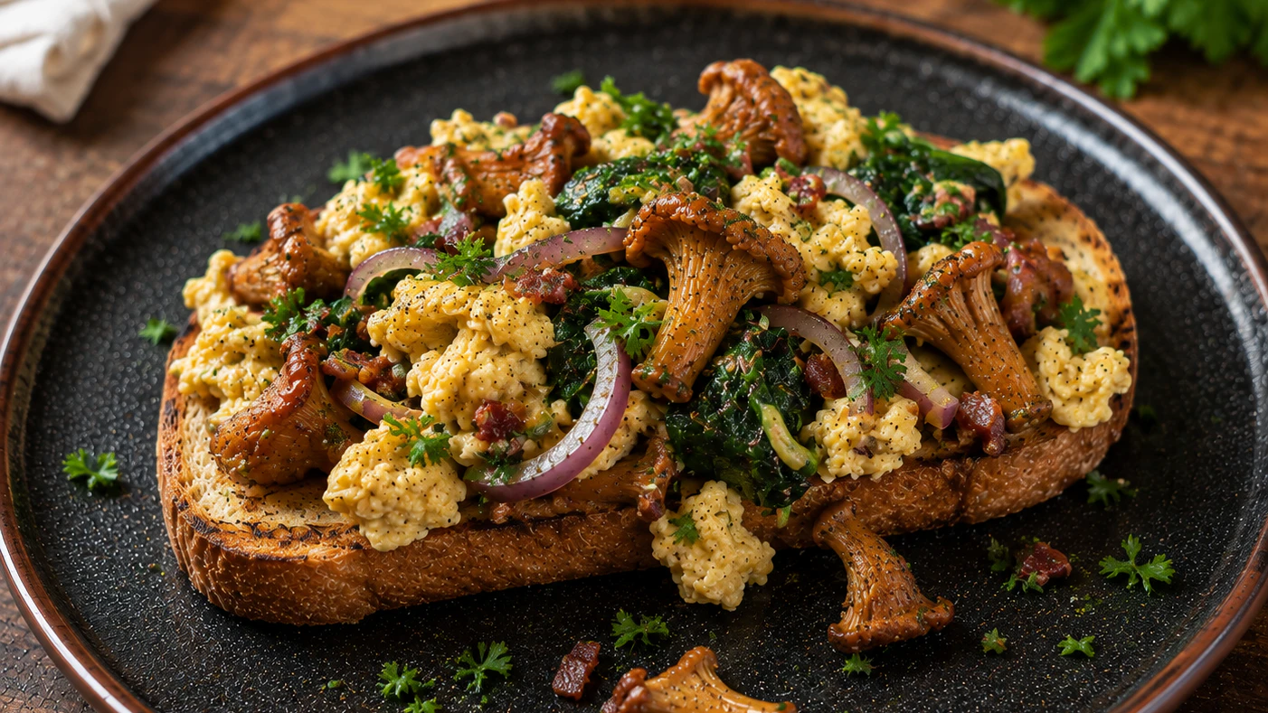 Eierschwammerl auf Toast