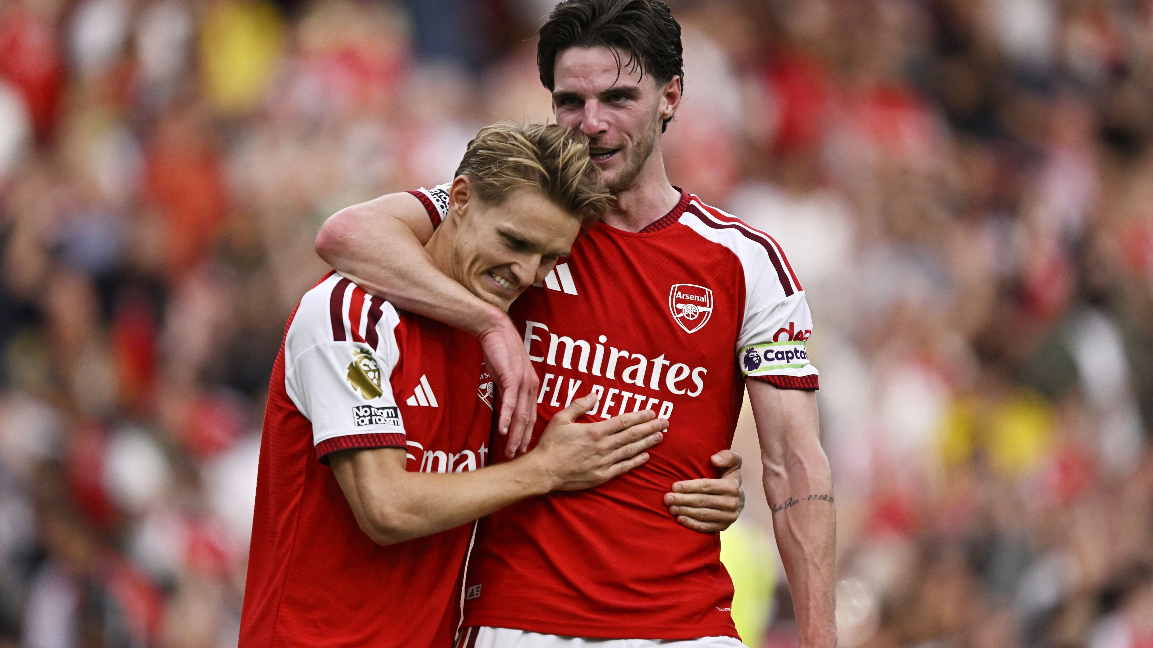 Martin Ödegaard und Declan Rice