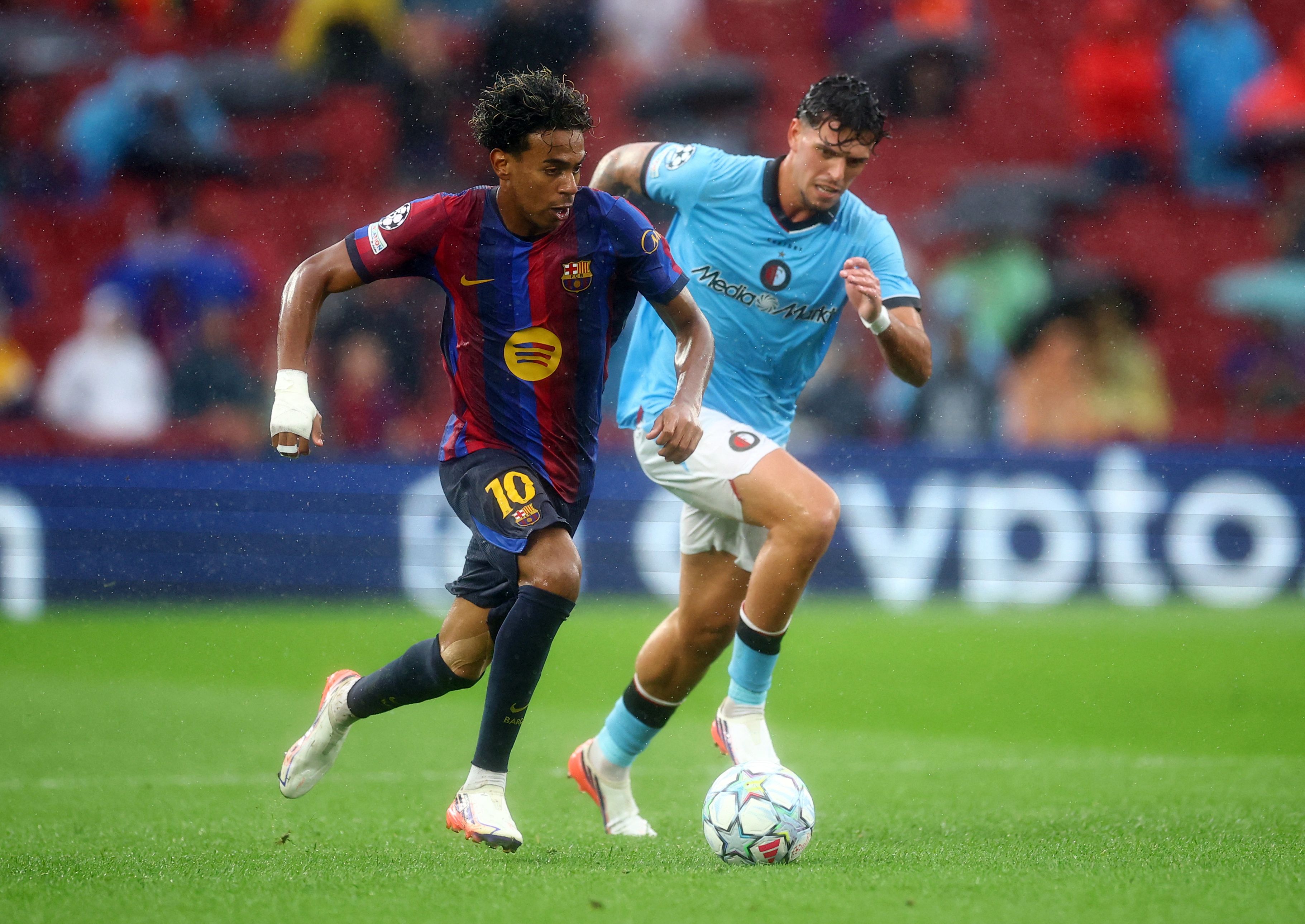 Barcelona beim Champions-League-Auftakt gegen Feyenoord. 