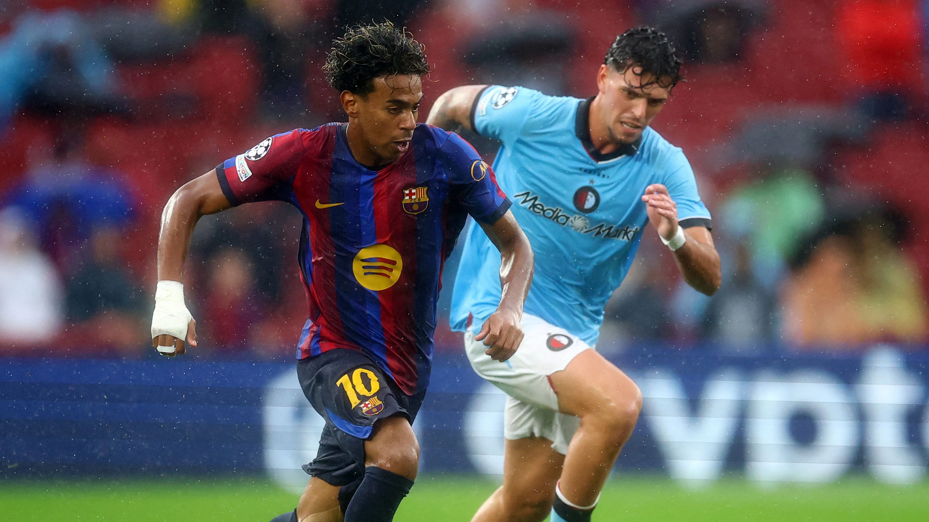 Barcelona beim Champions-League-Auftakt gegen Feyenoord. 