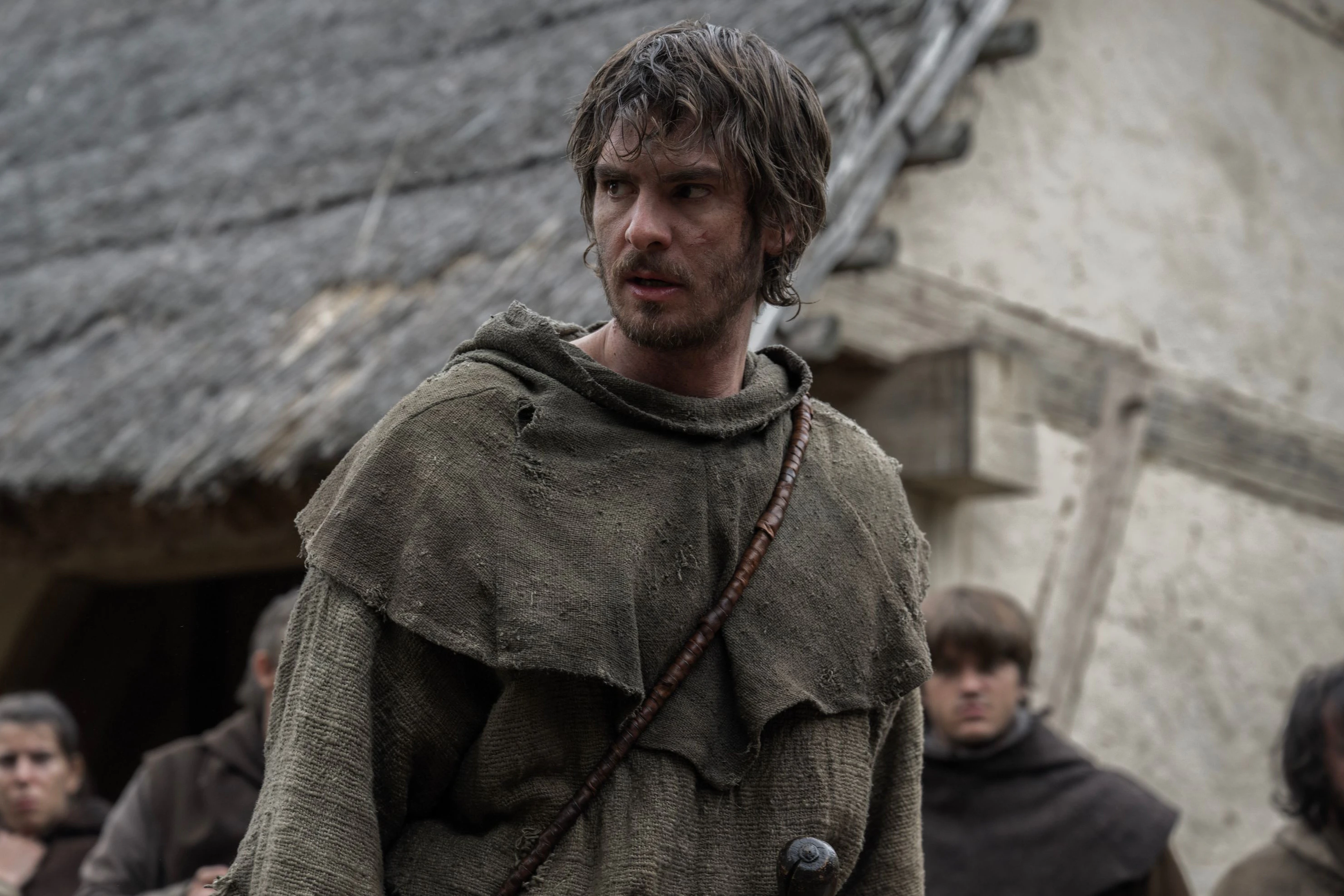 Der Pflüger, im Englischen "Ploughman" (Andrew Garfield), wird zum Symbol des Bauernaufstandes: "The Uprising – Für die Freiheit"