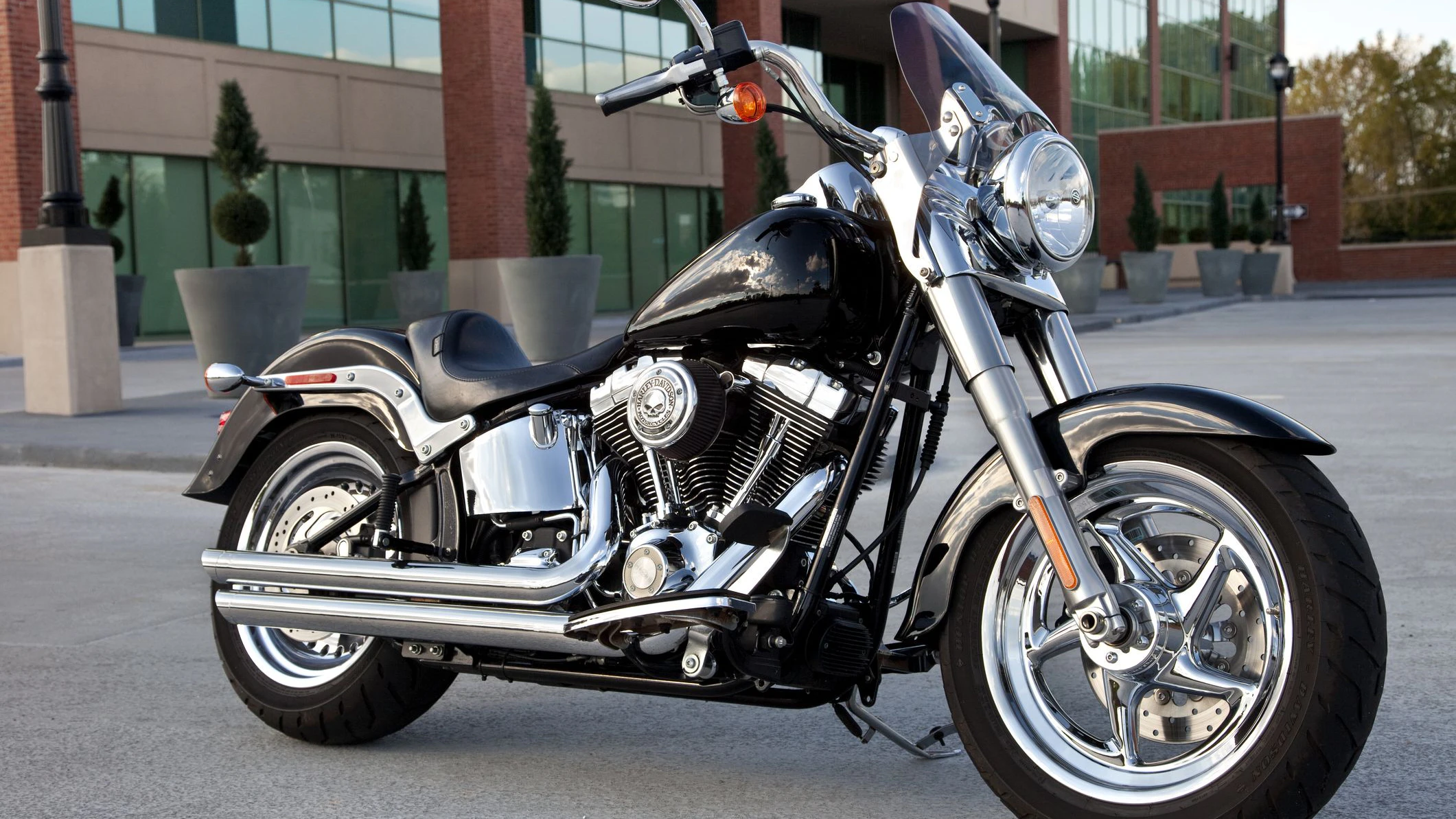 Das Eheepar aus Italien war mit einer Harley Davidson unterwegs.
