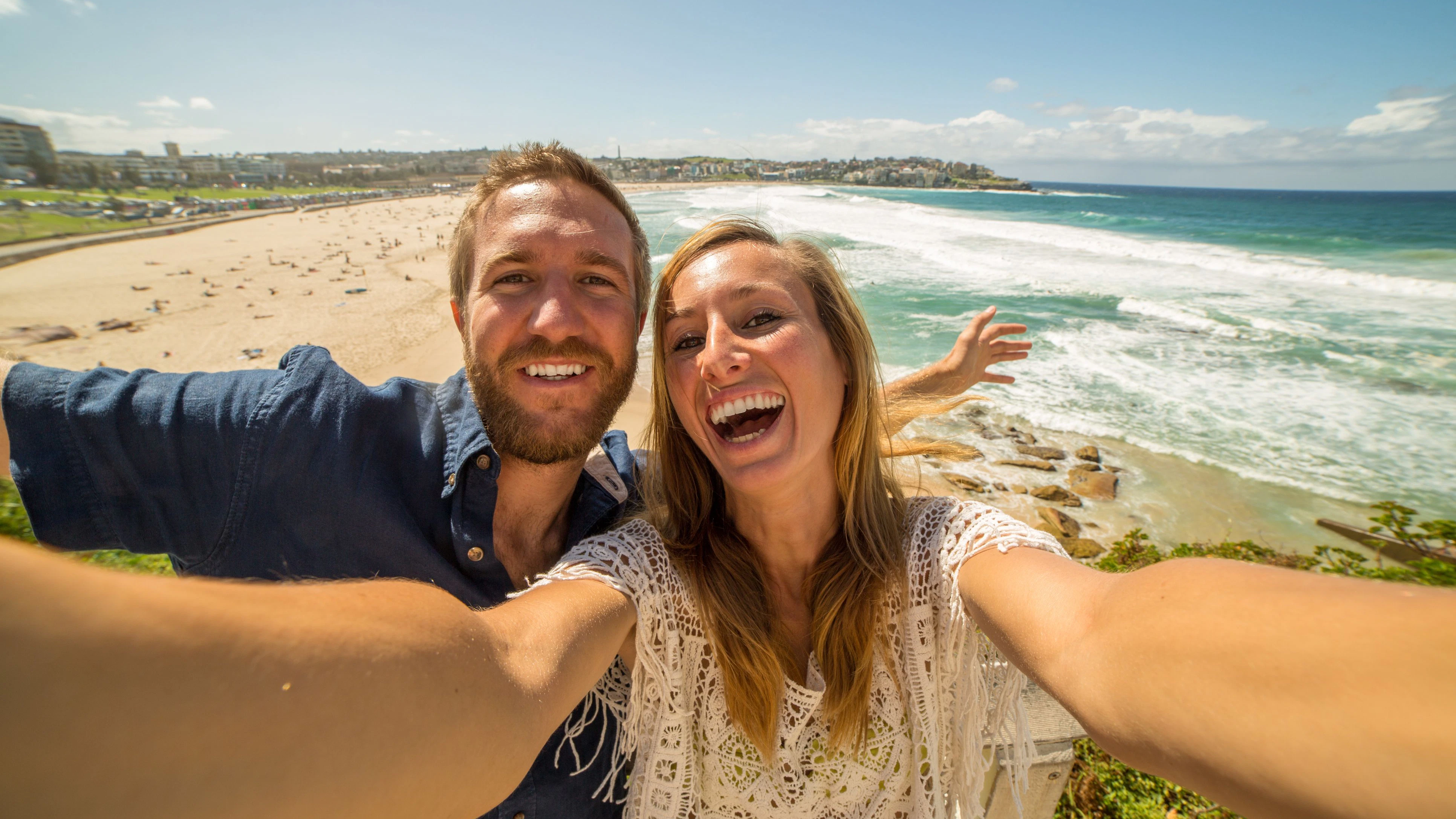 Paar am Bondi Beach