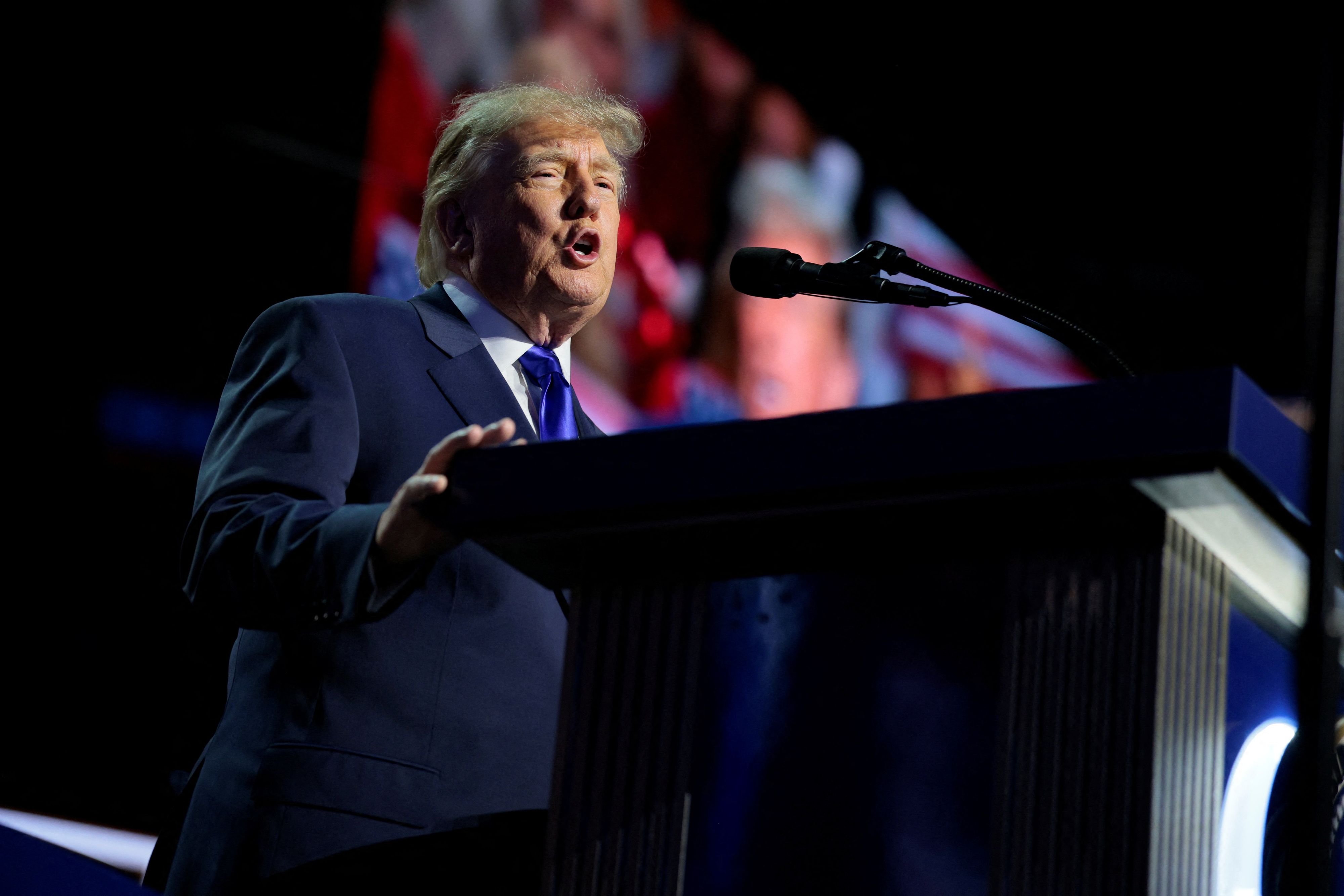 Donald Trump beim Parteitag der Republikaner in Dallas.