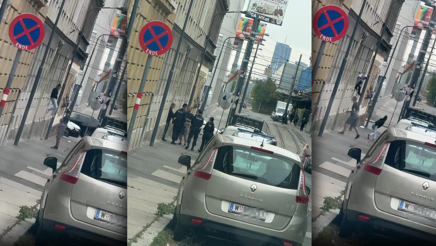 Die Einbrecher haben im letzten Moment die Flucht ergriffen.