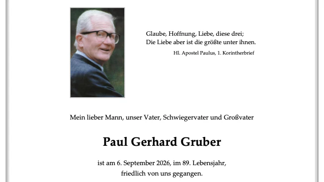 Pate vom verstorbenen Agrarjournalisten Paul Gruber