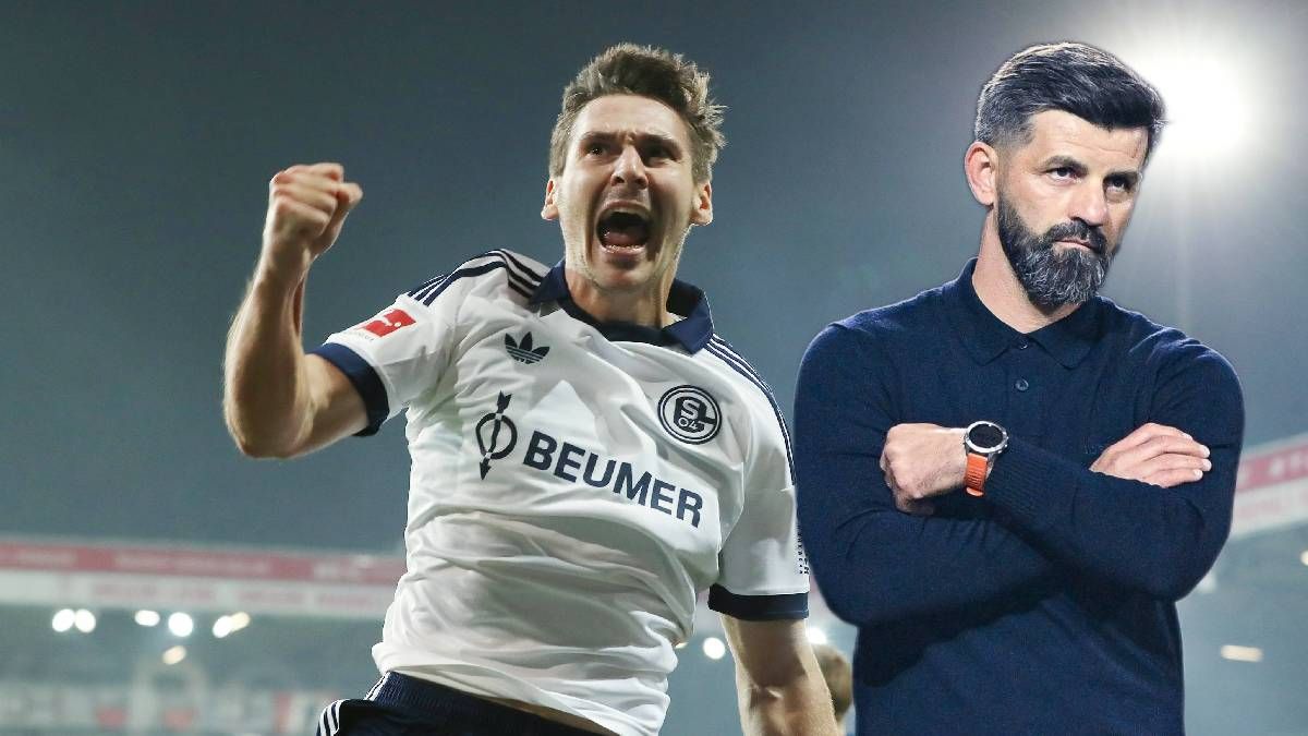 Maxi Wöber erzielte das 3:1 von Schalke, Trainer Miron Muslic gefiel das nicht. 