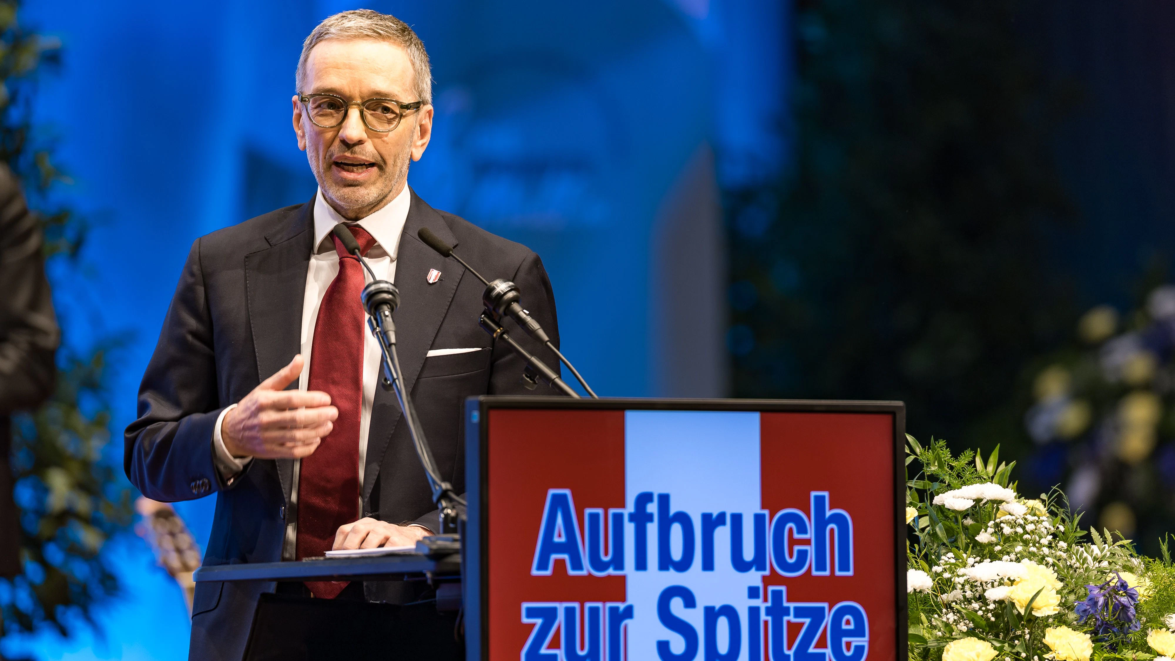 FPÖ-Chef Herbert Kickl würdigte Jörg Haider und griff die Regierung an.