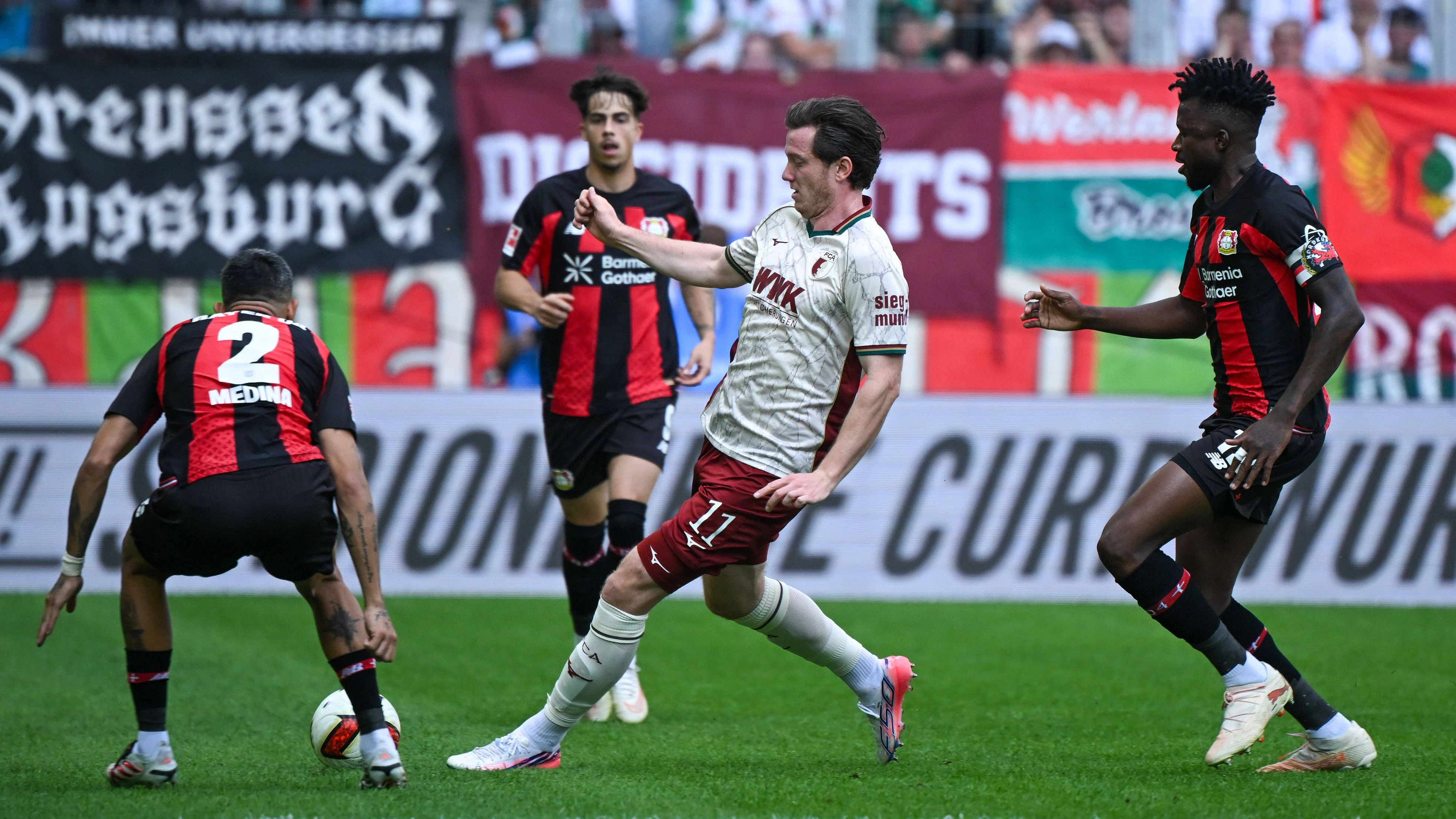 ÖFB-Teamspieler Michael Gregoritsch gegen Bayer Leverkusen. 