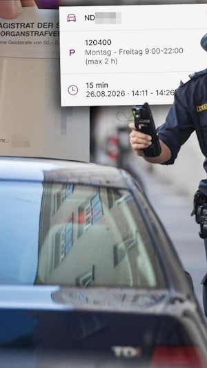 Wien Parkstrafe: Ein Burgenländer erhält trotz gültigem Parkschein eine 50-Euro-Strafe. Experten erklären, warum Kulanz selten ist.