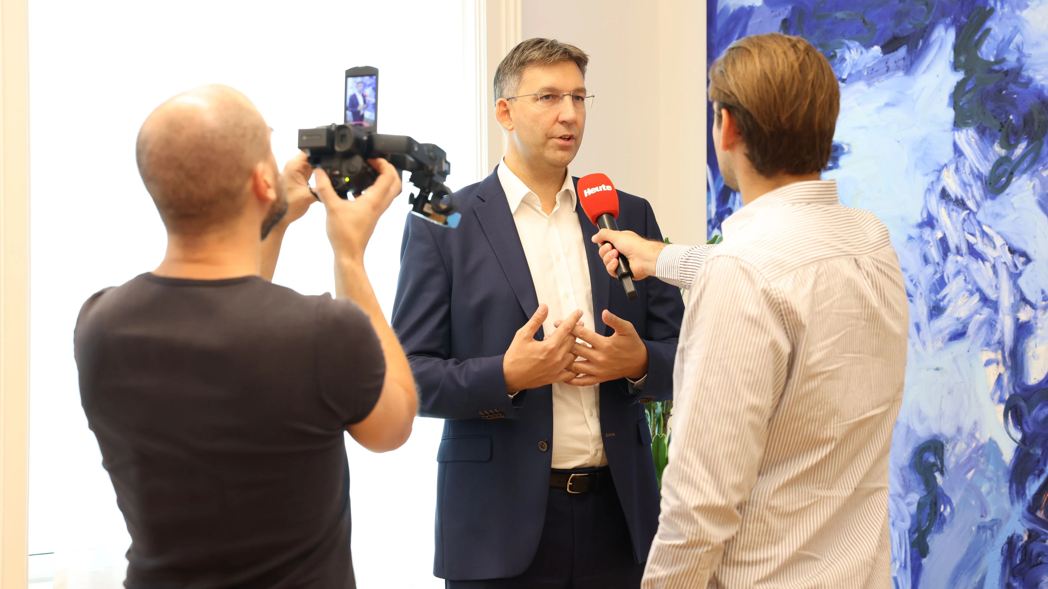 Markus Figl (VP) im Interview mit "Heute". 