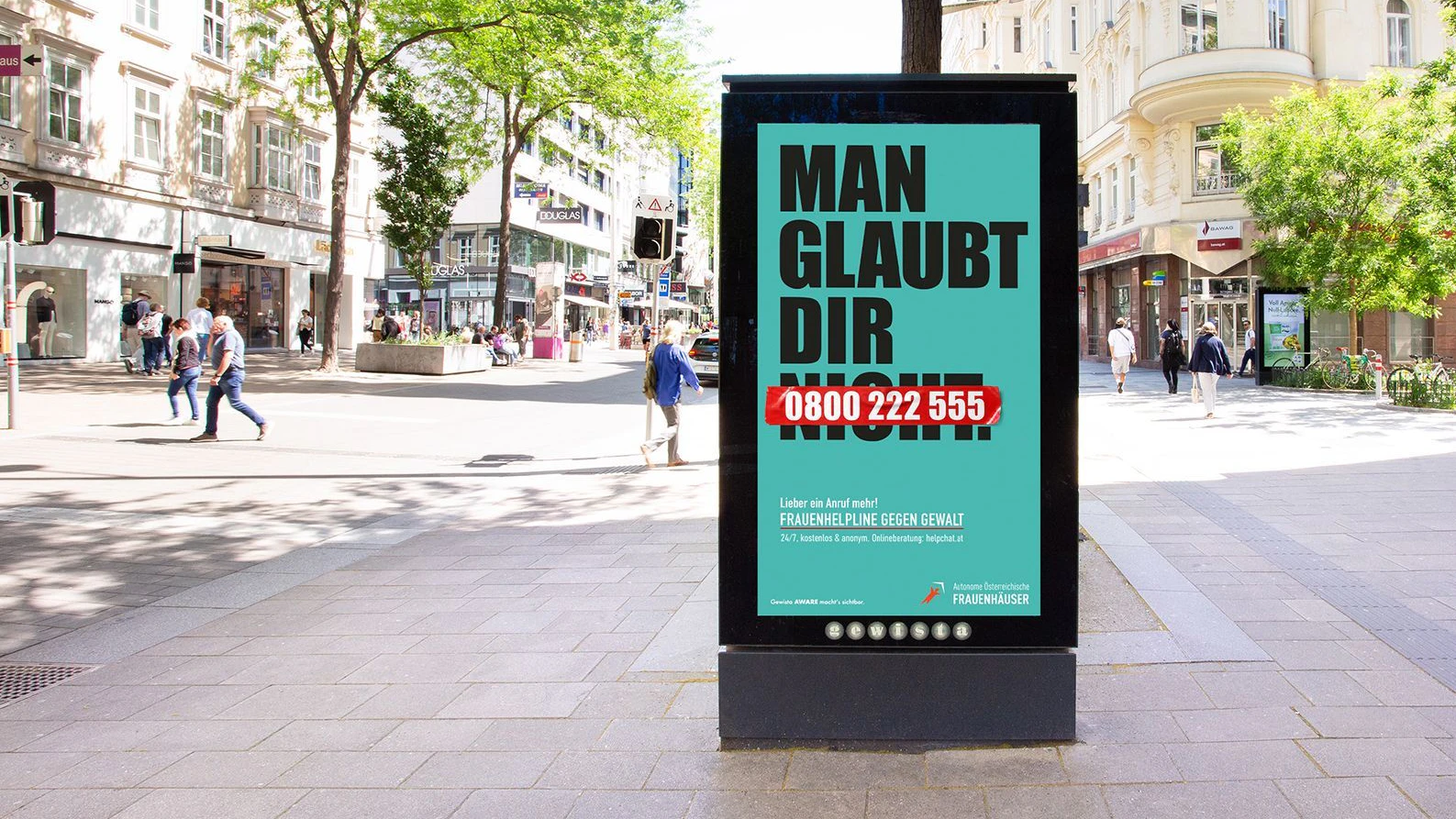 Jede dritte Frau erlebt Gewalt – neue Gewista-Kampagne soll helfen