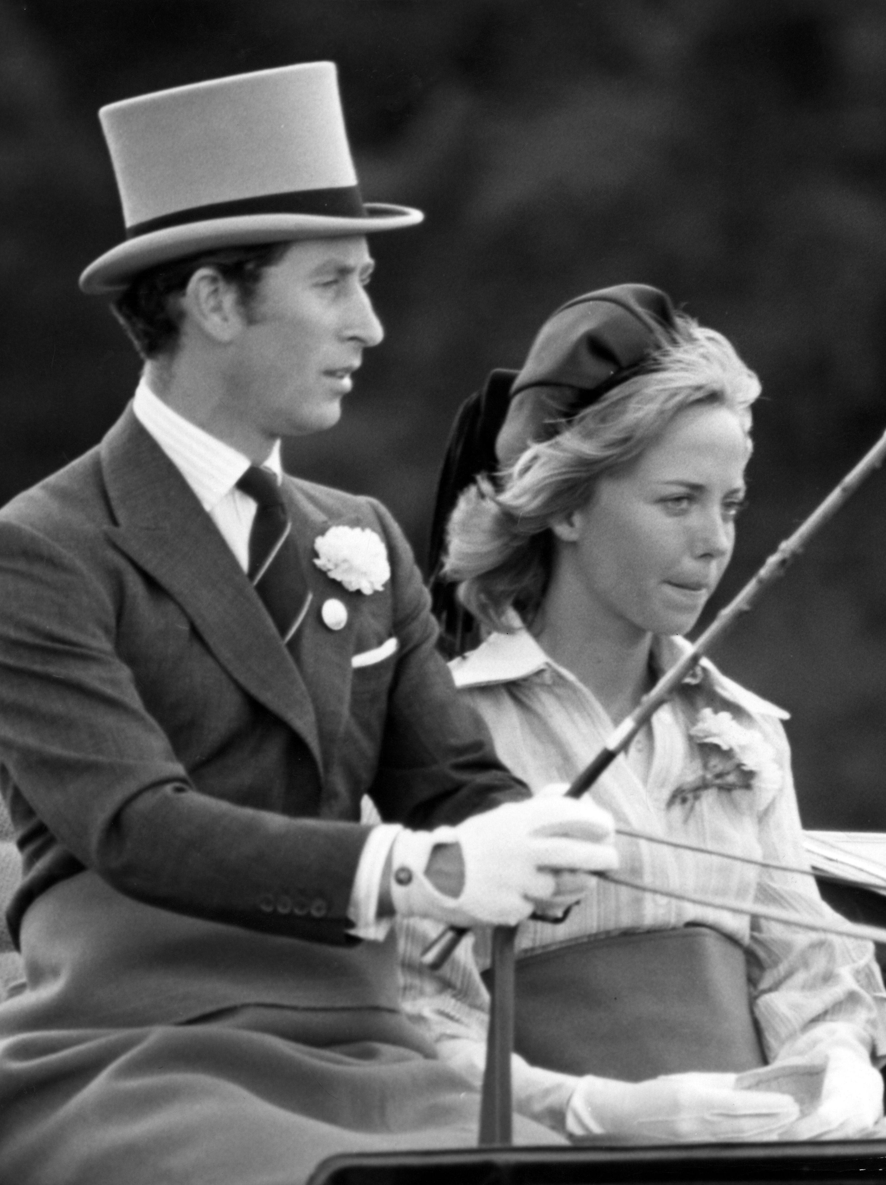  Prinz Charles und Davina Sheffield in Windsor im Juni 1976.