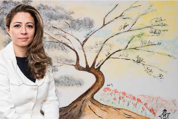 Dr. Naghme Kamaleyan-Schmieds Kunstwerk 