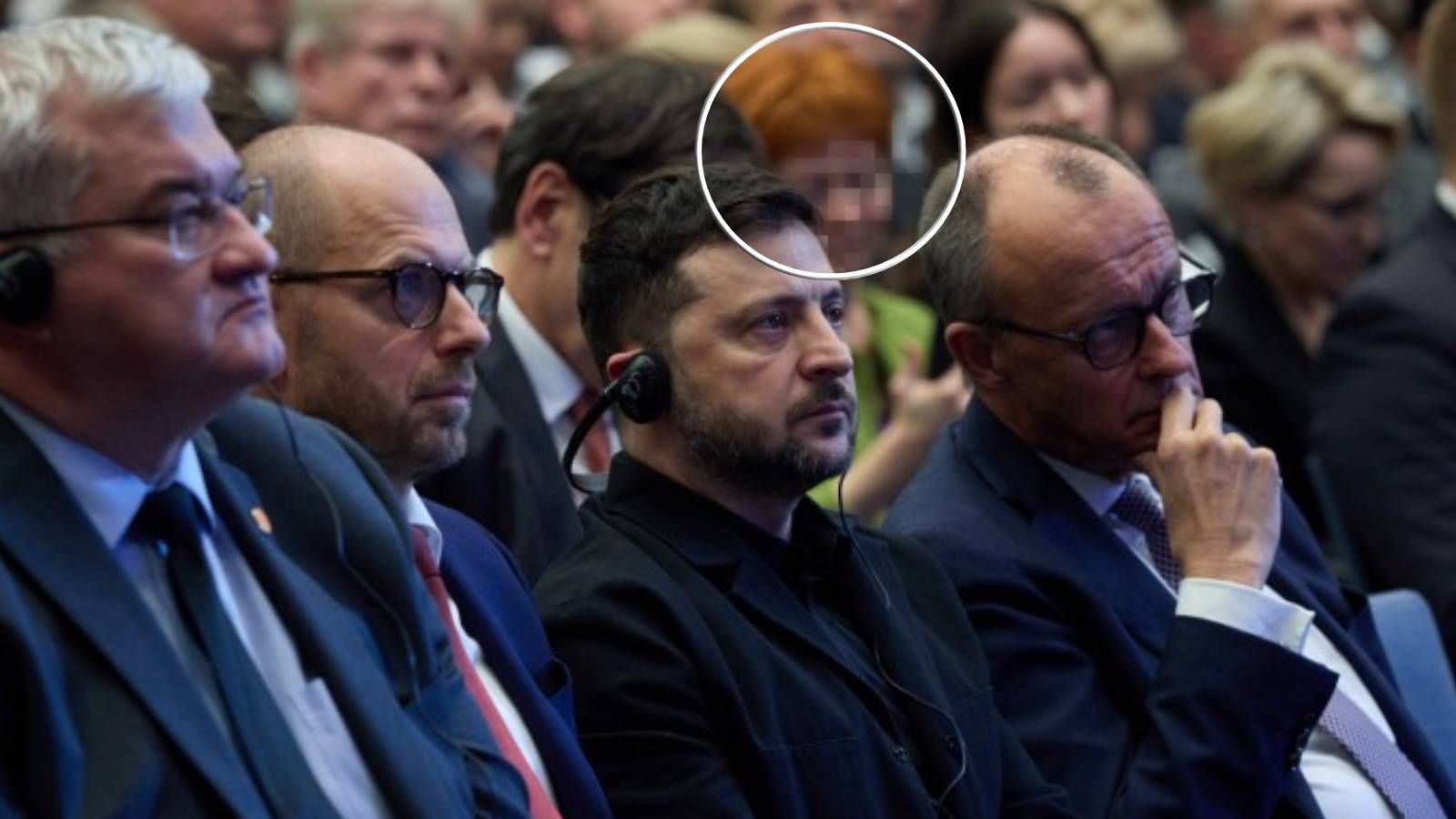 Die wegen Spionage angeklagte Ilona W. beim Deutsch-Ukrainischen Wirtschaftsforum im Dezember 2025 in Berlin.
