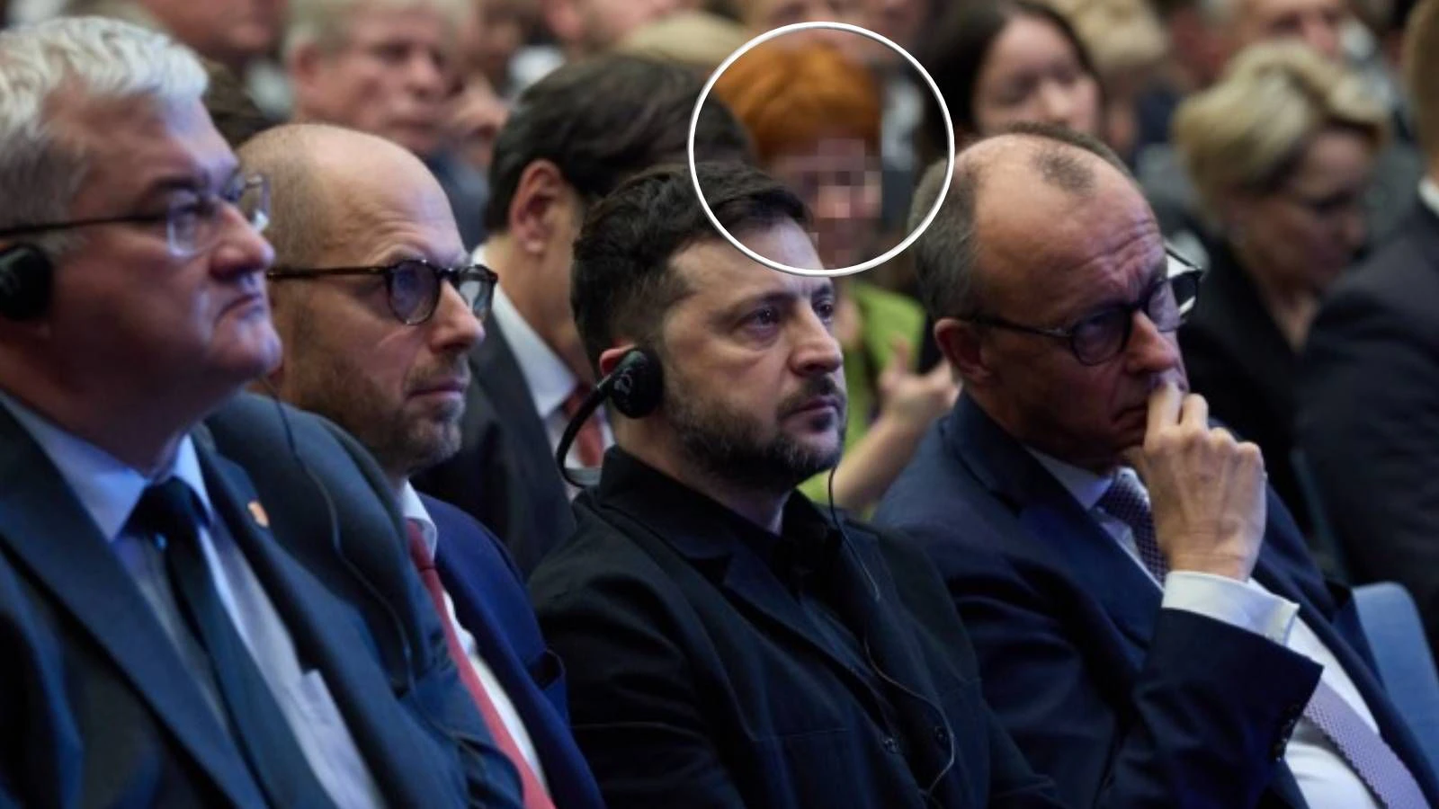 Die wegen Spionage angeklagte Ilona W. beim Deutsch-Ukrainischen Wirtschaftsforum im Dezember 2025 in Berlin