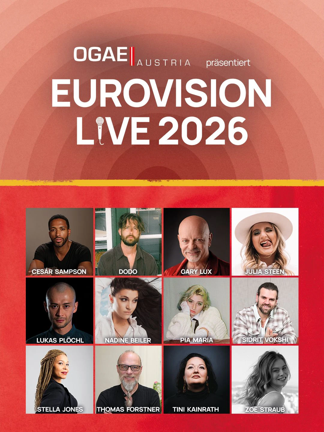 Eurovision Live - Diese ESC-Stars sind dabei