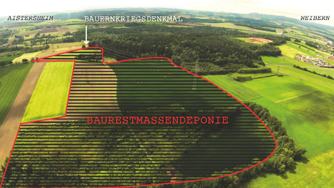 Hier soll die Deponie entstehen.