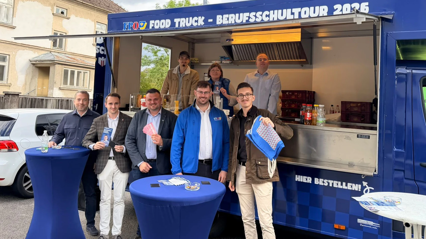 Dieses Mal stoppte die Freiheitliche Berufsschultour "Lehre. Leistung. Heimat." am Montag, 14. September 2026, bei der Landesberufsschule in St. Pölten.