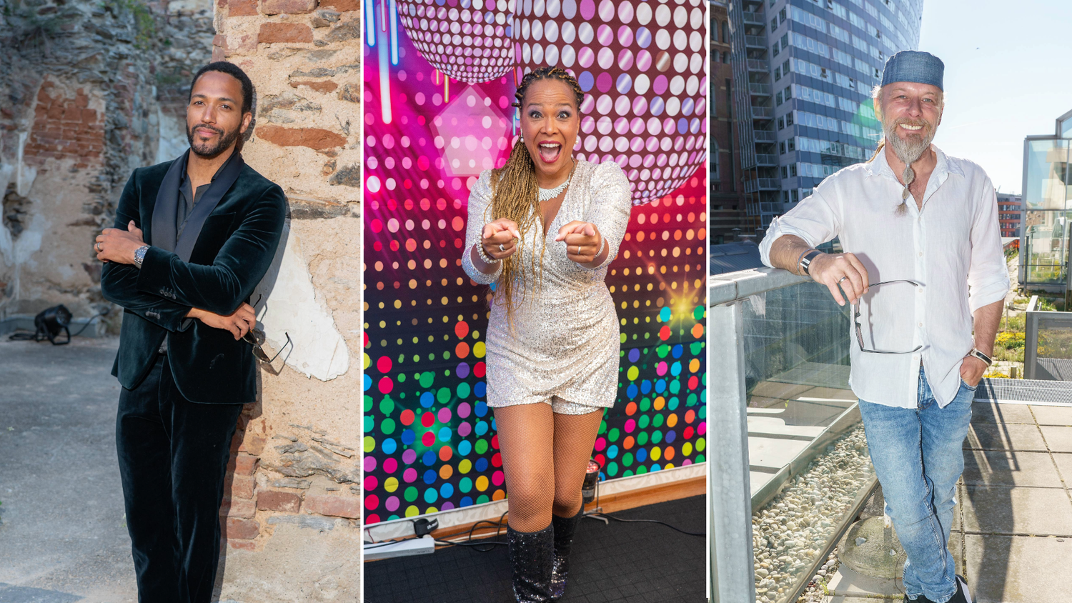Cesar Sampson, Stella Jones und Thomas Forstner sind bei 