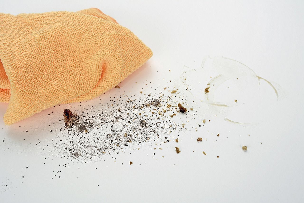 Bunte Mikrofasertücher zum Putzen