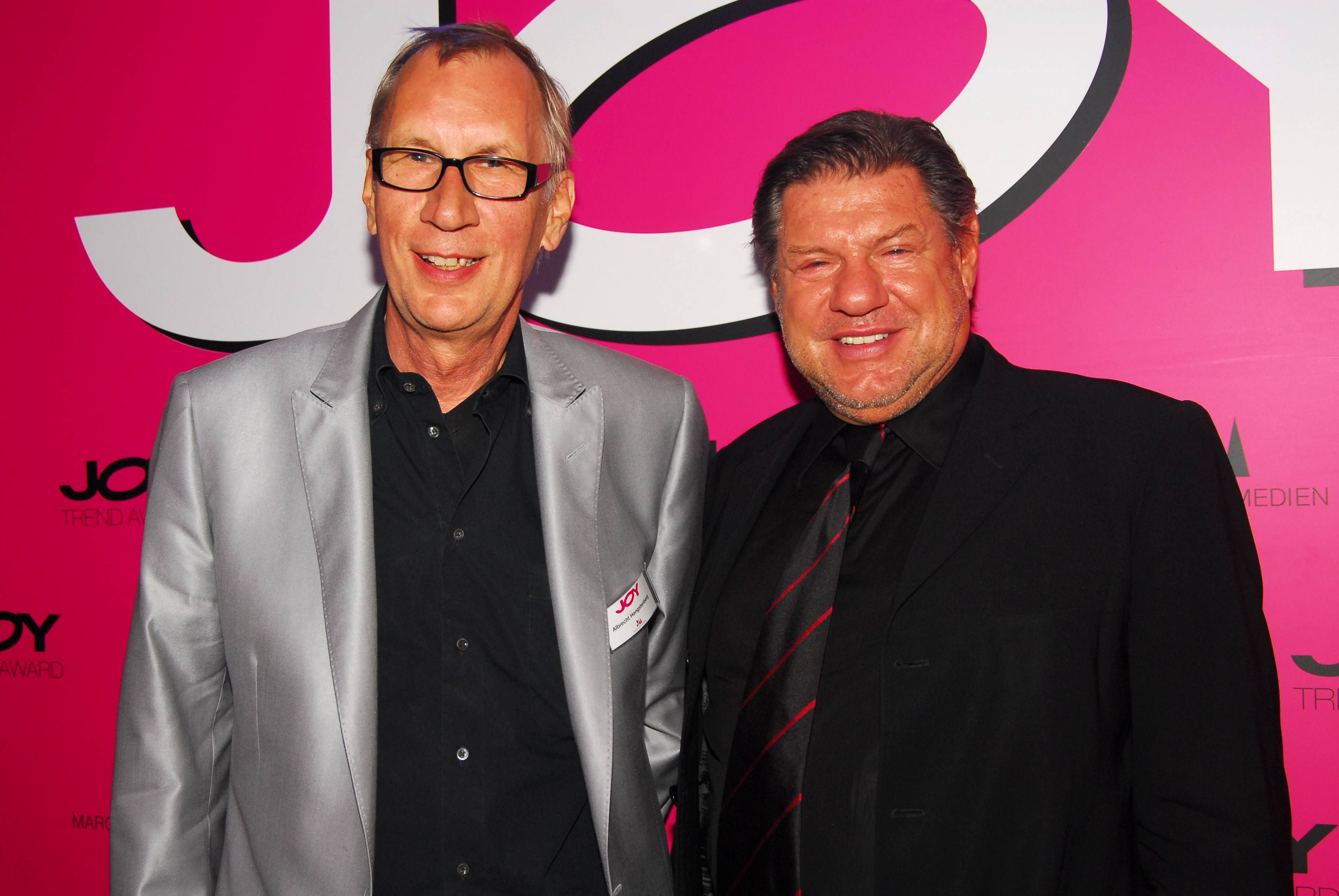 <strong>Albrecht Hengstenberg</strong> (li., Chief Executive Officer Marquard Media) und <strong>Jürg Marquard</strong> (Verleger Maryuard Media) anlässlich der Joy Trend Awards in München, 2007.